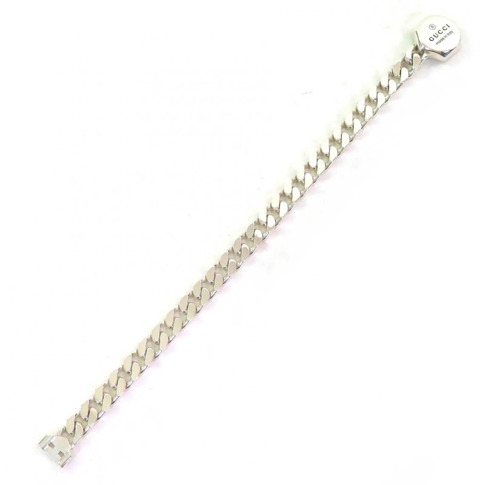 Gucci oc11z0126 Size: OS Trademark Metal Bracelet In Silver Size ONE SIZE - 2 Thumbnail