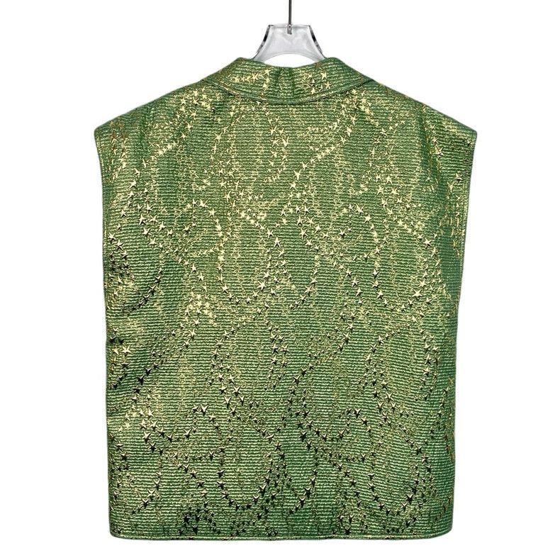 Gucci Gucci Green star decoration wool lapel vest size 36 2501-Ne Size US XS / EU 42 / 0 - 2 Thumbnail