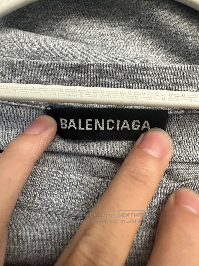 Balenciaga Balenciaga Embroidered Letter Logo Round Neck Short Sleeve Size US S / EU 44-46 / 1 - 3 Thumbnail