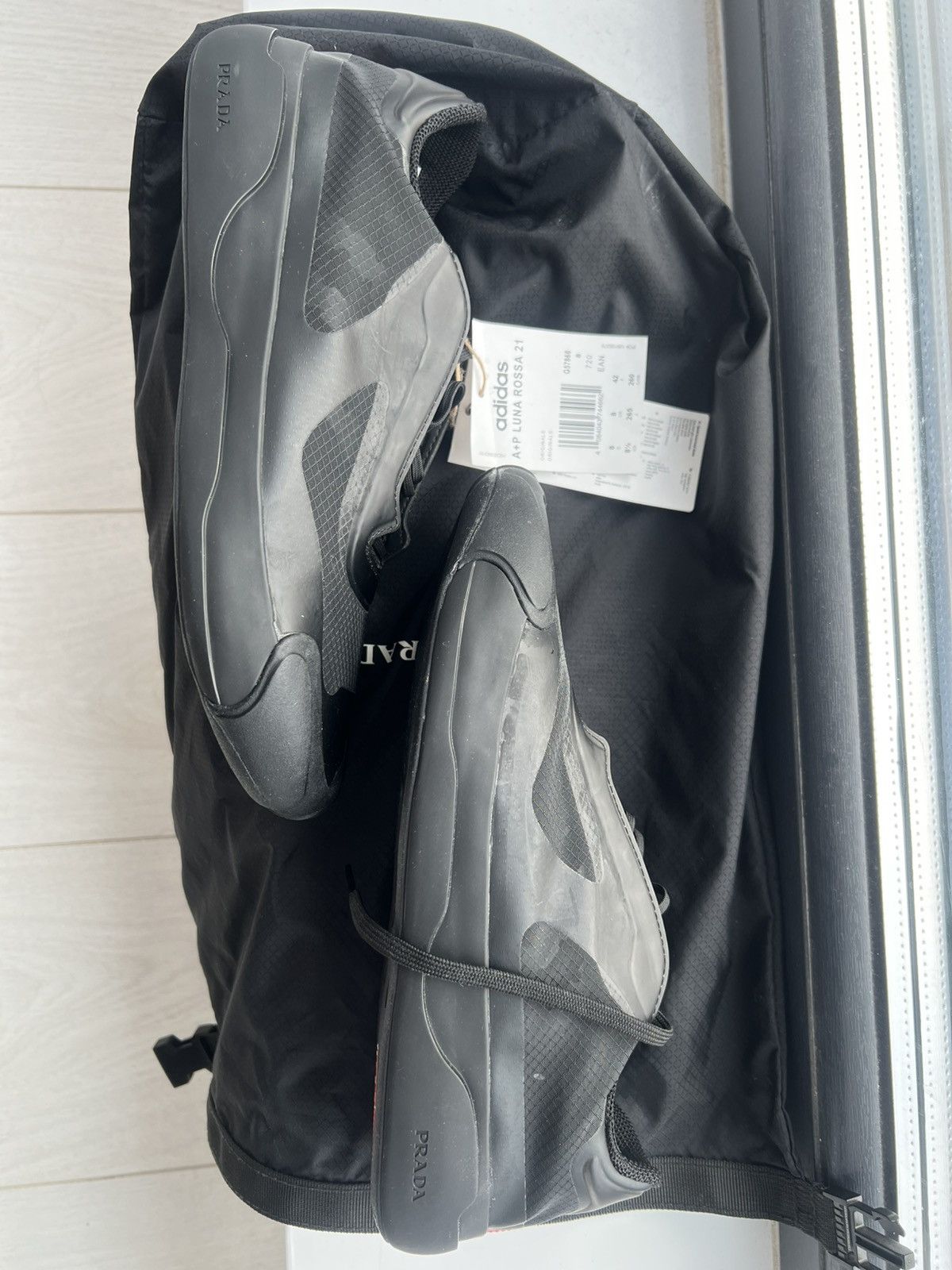 Adidas × Prada Adidas x Prada A+P Luna Rossa 21 Core Black Size US 8.5 / EU 41-42 - 4 Thumbnail