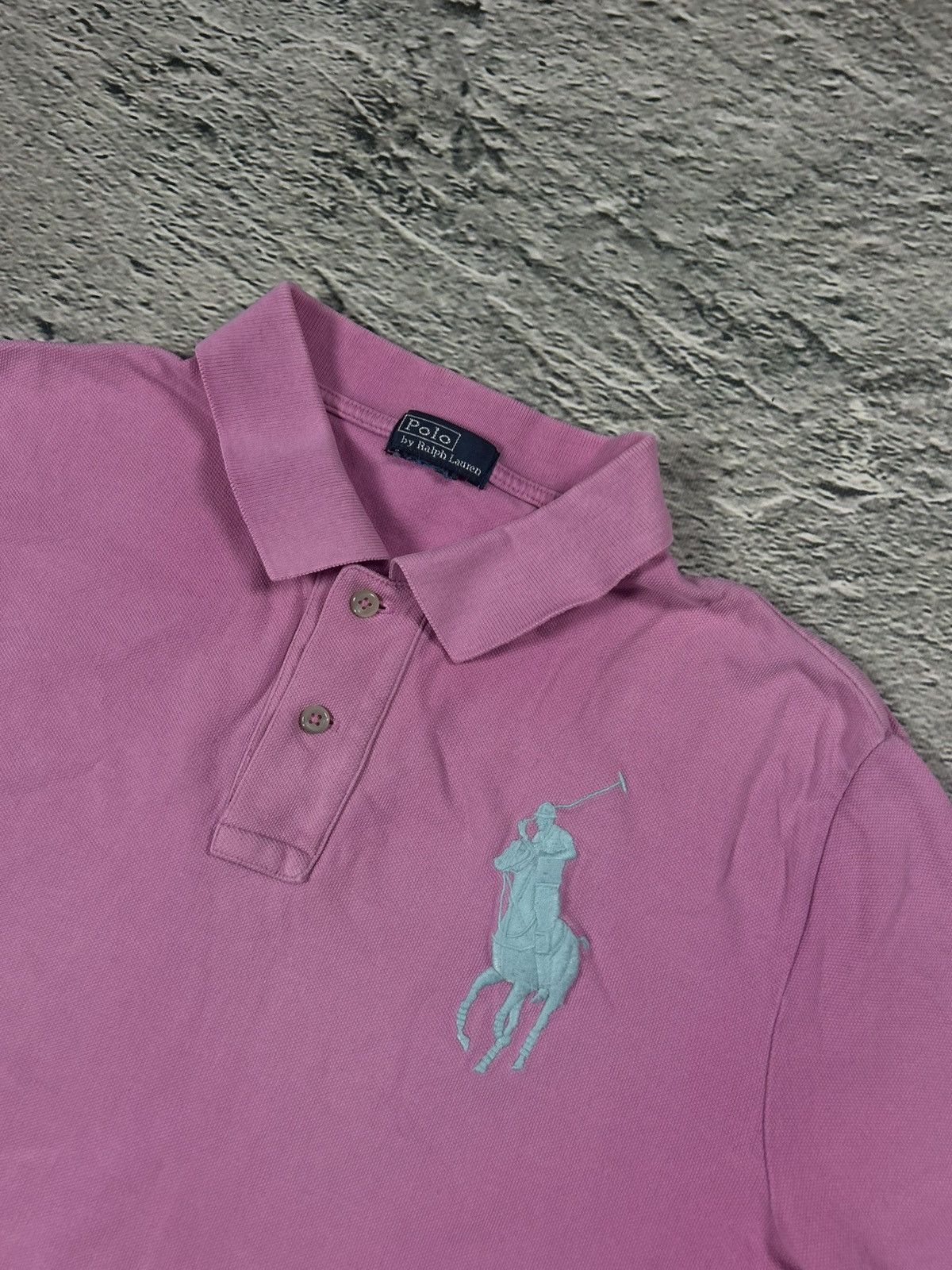 Ralph Lauren Chief Keef Polo Ralph Lauren vintage pink T-shirt big pony Size US M / EU 48-50 / 2 - 2 Thumbnail