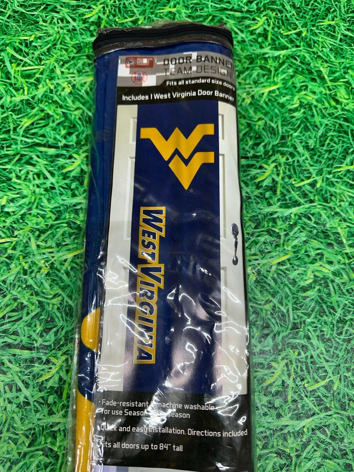 NFL West Virginia Mountaineers Door Banner NCAA Size ONE SIZE - 2 Thumbnail