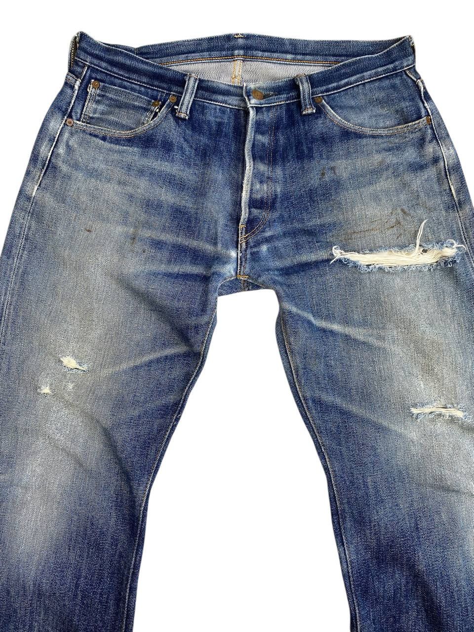 Samurai Jeans Samurai S510XX 19oz Regular Straight Thrashed Selvedge Denim Size US 36 / EU 52 - 2 Thumbnail