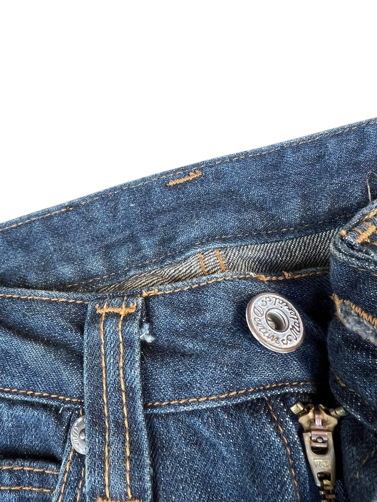 If Six Was Nine × Japanese Brand × Le Grande Bleu (L.G.B.) Material Girl Japan Distressed Denim Super Flare Jeans Size 26" / US 2 / IT 38 - 7 Thumbnail