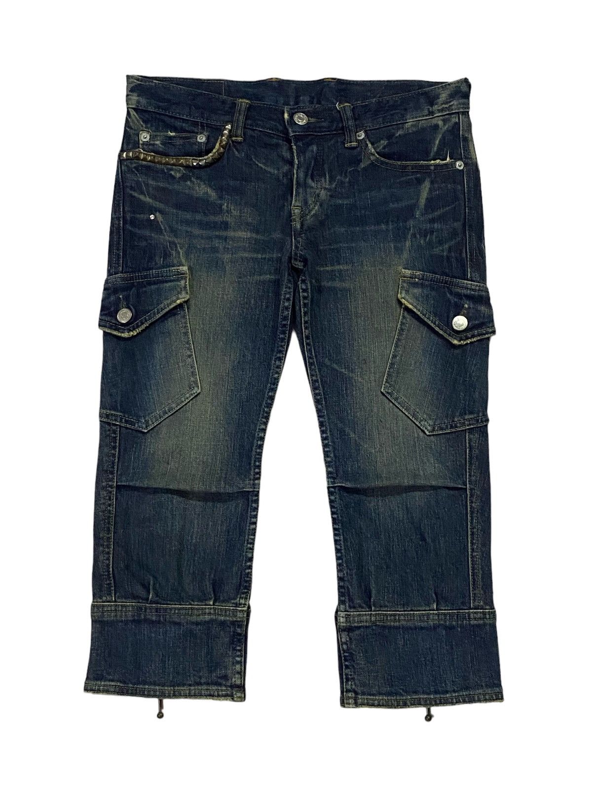 Hysteric Glamour Hysteric Glamour Strechable 3 Quarters Cargo Jeans Size 28" / US 6 / IT 42 - 2 Thumbnail