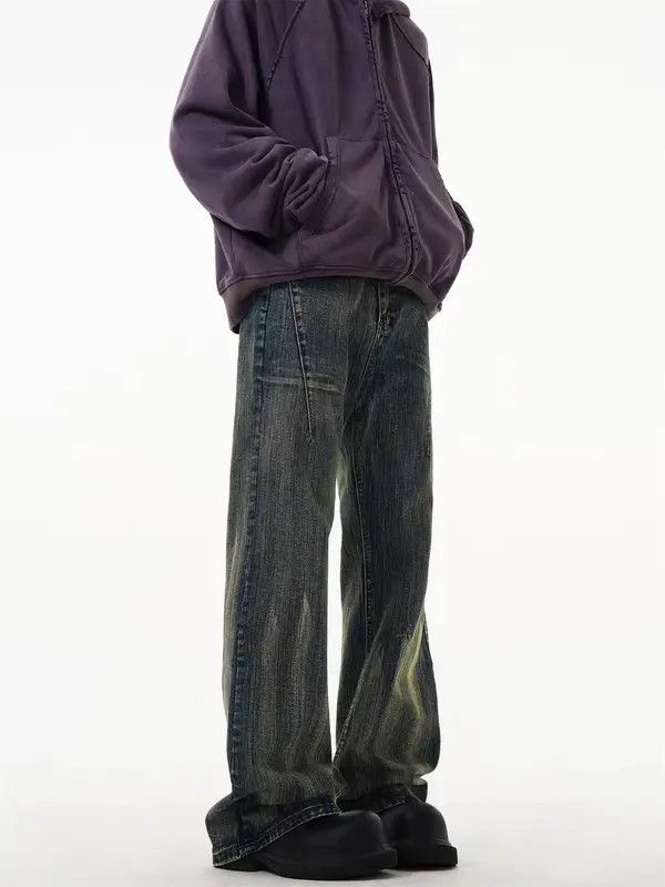 VIBE Vintage slub textured micro-flare jeans Size US 32 / EU 48 - 8 Thumbnail