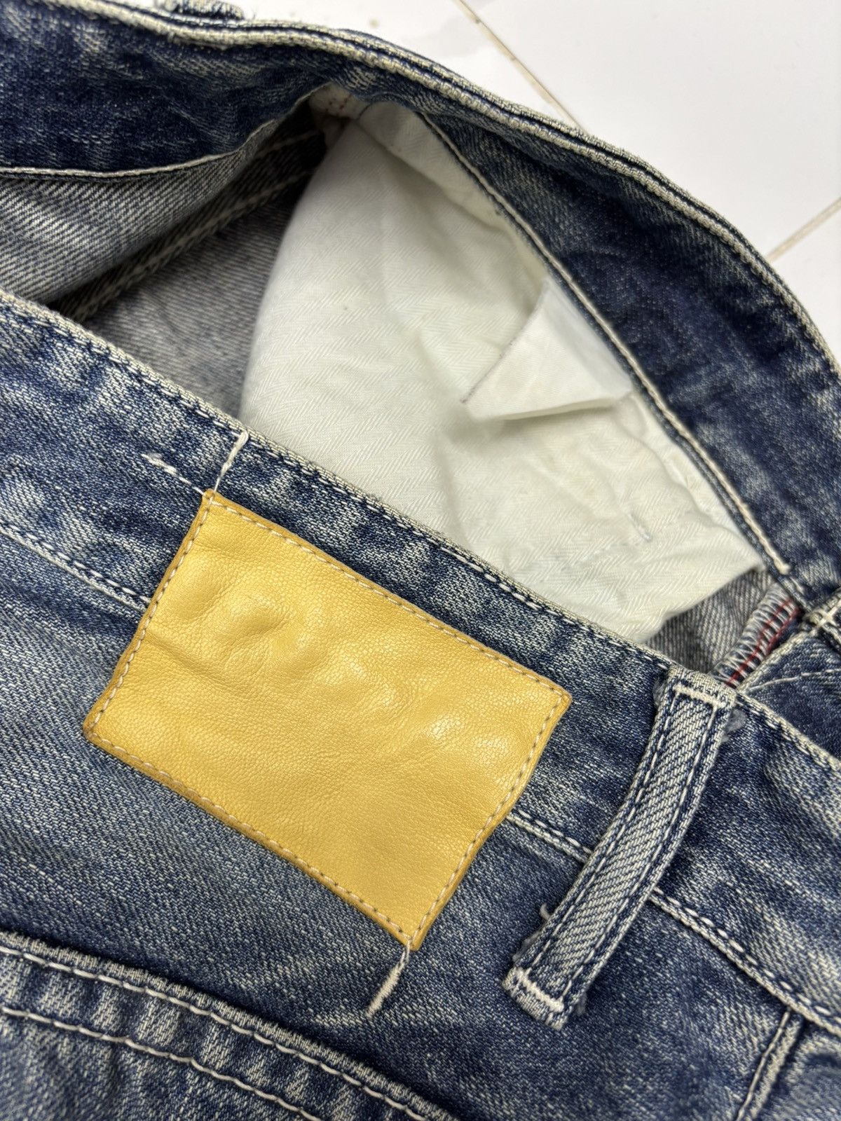 Kapital VANQUISH Japan Selvedge Distressed Denim Baggy Jeans Size US 32 / EU 48 - 12 Thumbnail