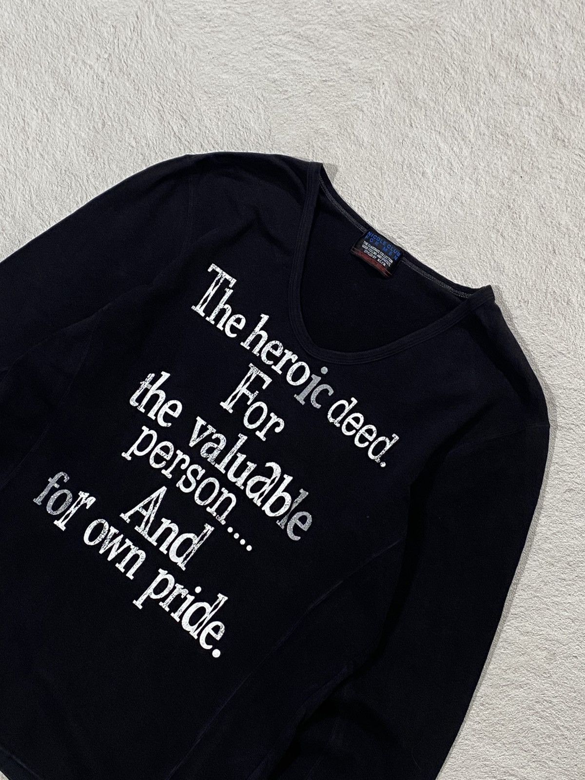 If Six Was Nine RARE❤️‍🔥 Nicole Club For Men Poem T-Shirt Size US M / EU 48-50 / 2 - 3 Thumbnail