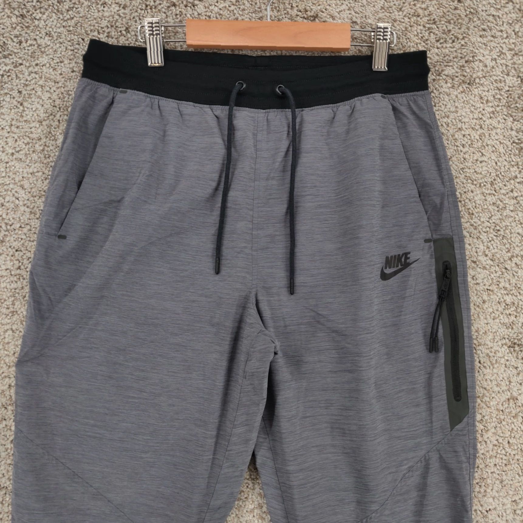 Nike Nike Jogger Pants Women Small Gray Bonded Woven Lightweight Elastic Waist Pockets Nike Dri-FIT Casual Activewear 90s? Size 28" / US 6 / IT 42 - 2 Thumbnail