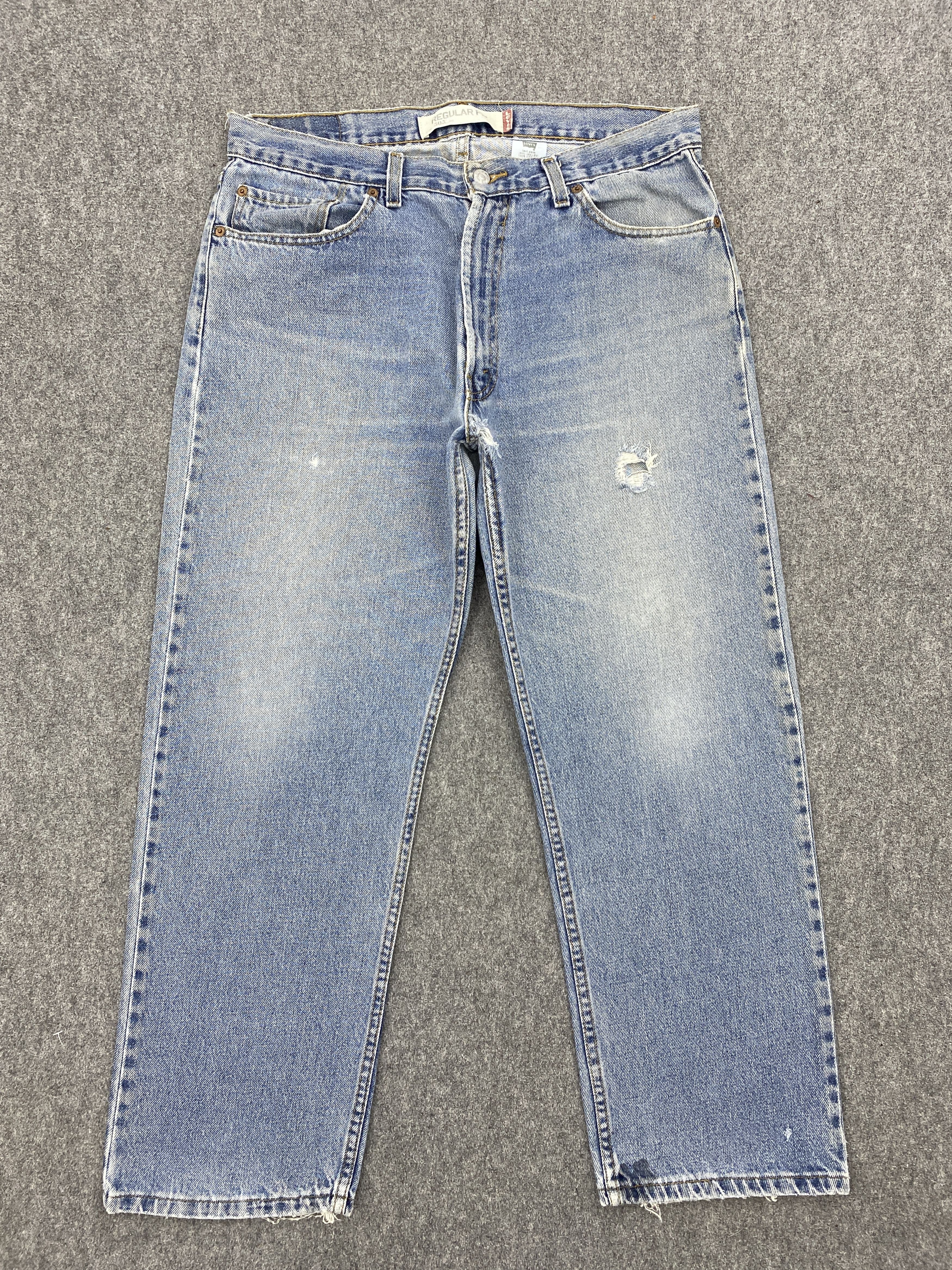 Levi's × Vintage Vintage Levis 505 Faded Blue Jeans DP2616 Size US 34 / EU 50 - 1 Thumbnail