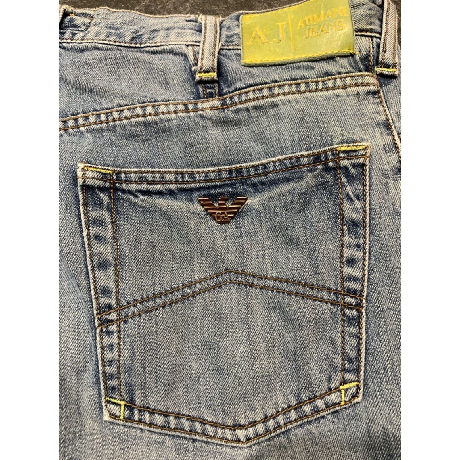 Armani ARMANI Blue Mens Jeans Size 31 Inseam 32 Ankle Cotton Mens Size US 31 - 4 Thumbnail