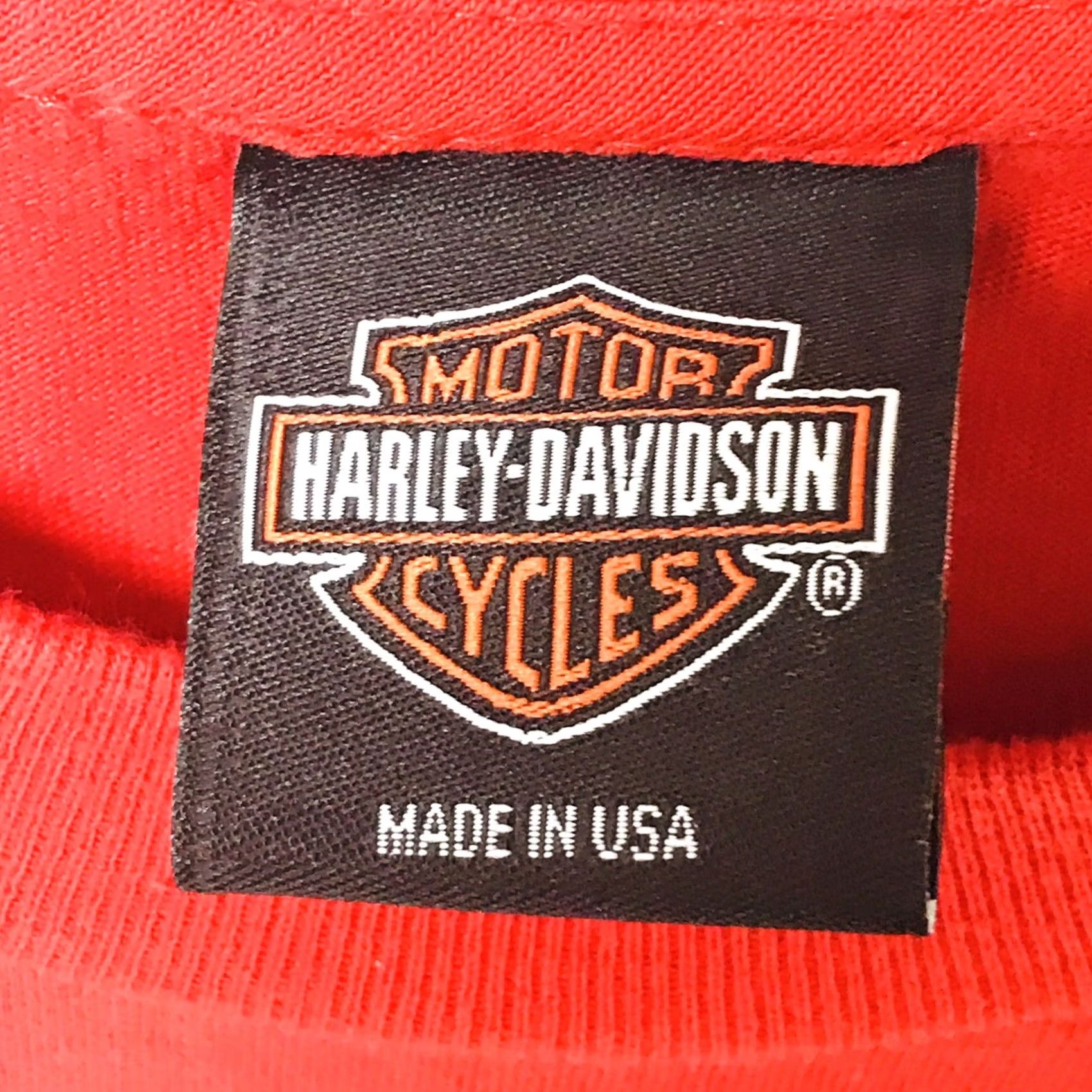Harley Davidson Harley-Davidson Men Motorcycle American Legend Short Sleeve T-Shirt XL Red Cotton Logo Graphic Print 100% Preshrunk USA Size US XL / EU 56 / 4 - 3 Thumbnail