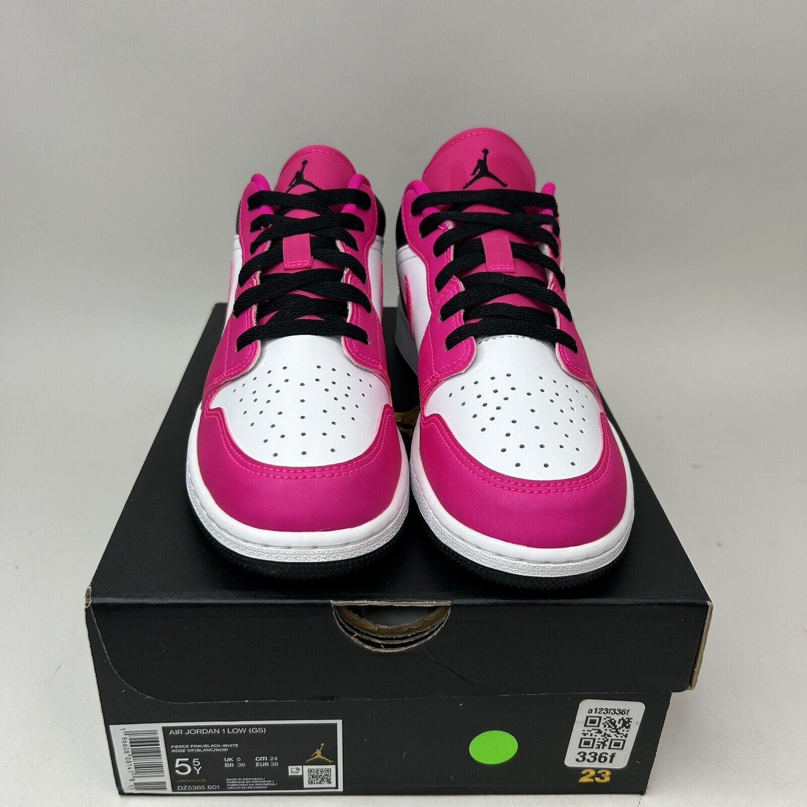 Jordan Brand Nike Air Jordan 1 Low GS “Fierce Pink" 2023 Size US 7 / IT 37 - 2 Thumbnail