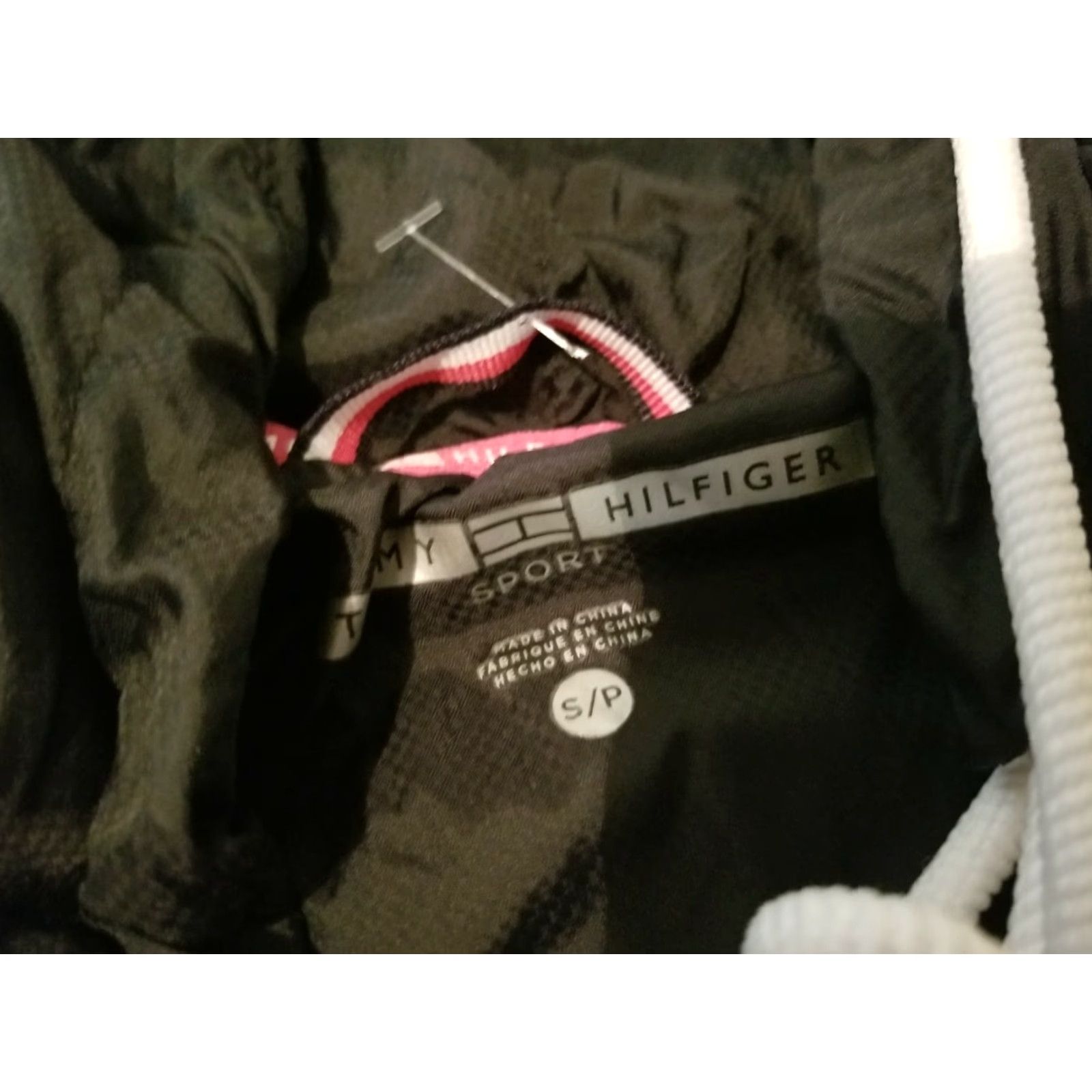 Tommy Hilfiger Womens Tommy Hilfiger Jacket S Small Black Hooded Athletic Shirt? Size S / US 4 / IT 40 - 5 Thumbnail