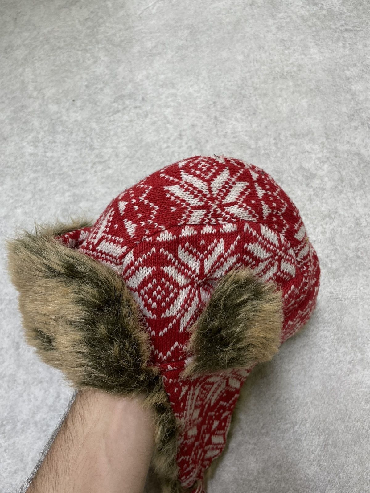 If Six Was Nine X2 Hat Y2K Vintage Nordic Trapper With Faux Fur Lining Size ONE SIZE - 7 Thumbnail