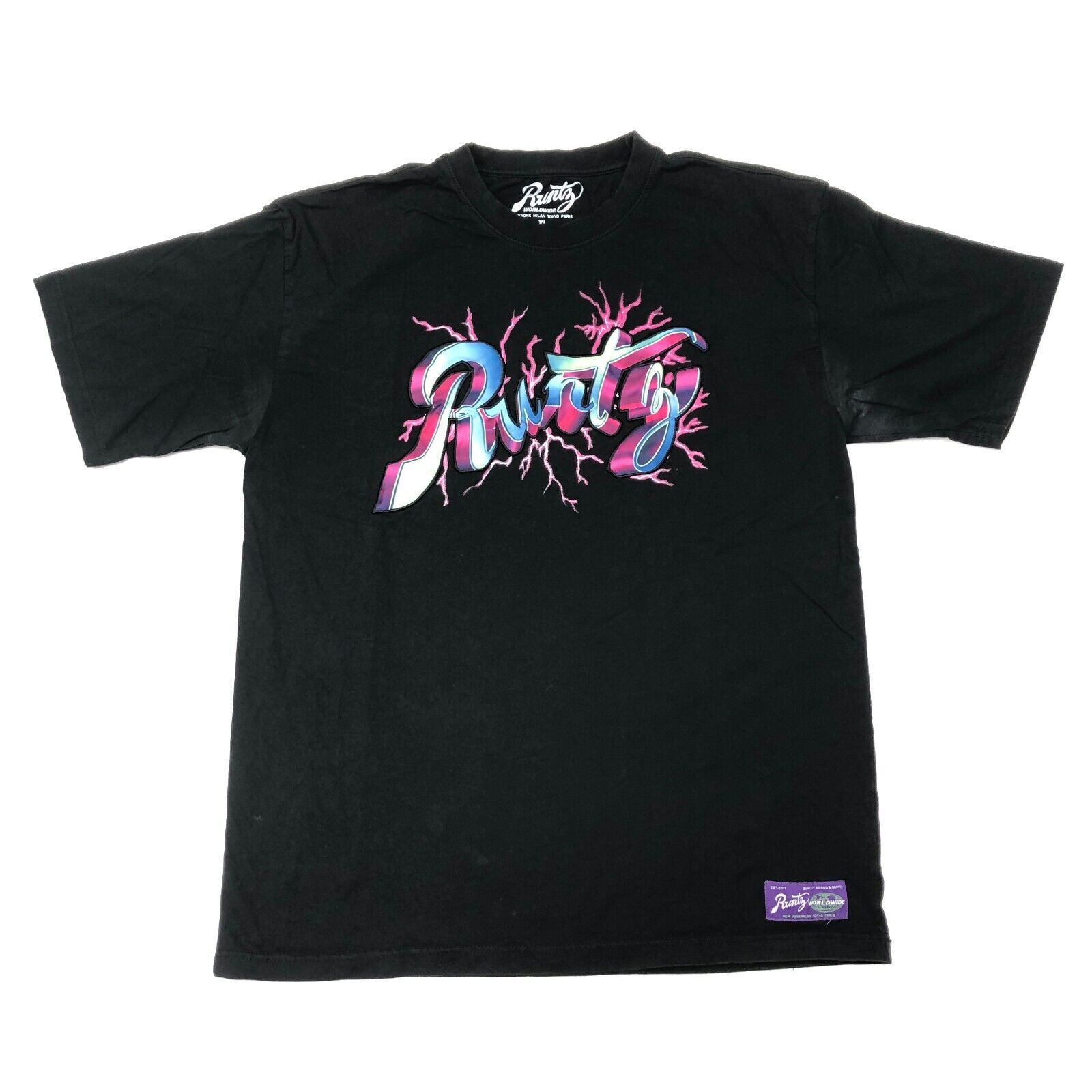 Cookies × Supreme Runtz Worldwide Thunder Logo Black Tee T Shirt Size XL Size US XL / EU 56 / 4 - 1 Thumbnail