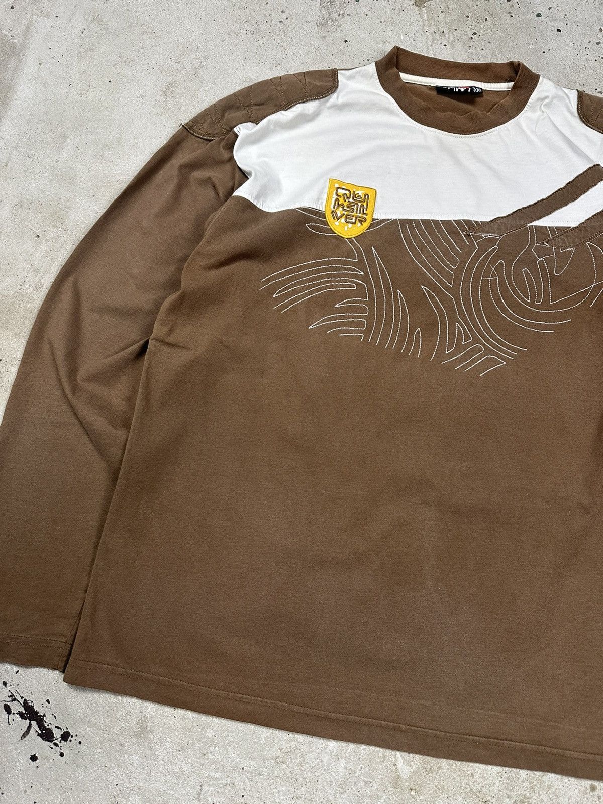 Quiksilver Vintage Y2K Quiksilver Brown Long Sleeve Tee Embroidery Size US XL / EU 56 / 4 - 6 Thumbnail