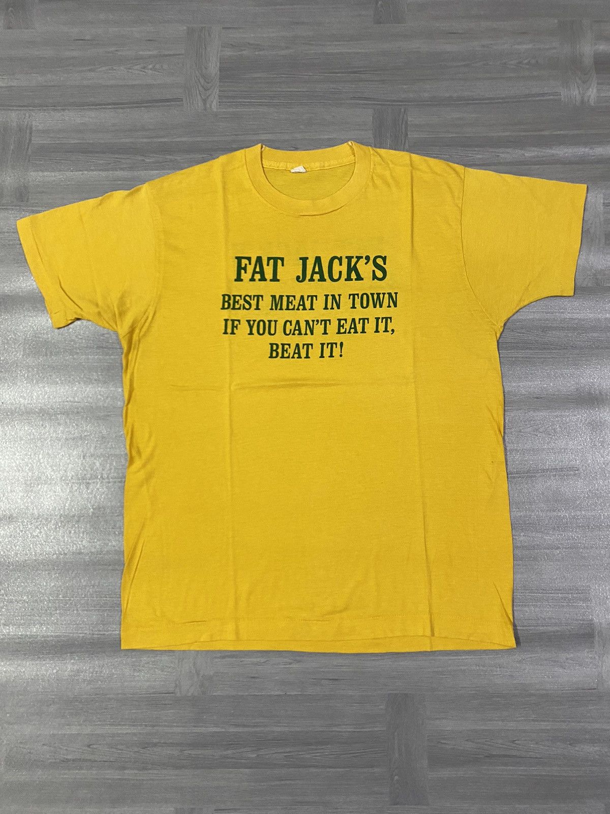 Other Vintage 80s Funny Fat Jacks Best Meat in Town Comedy Shirt Size US M / EU 48-50 / 2 - 1 Thumbnail