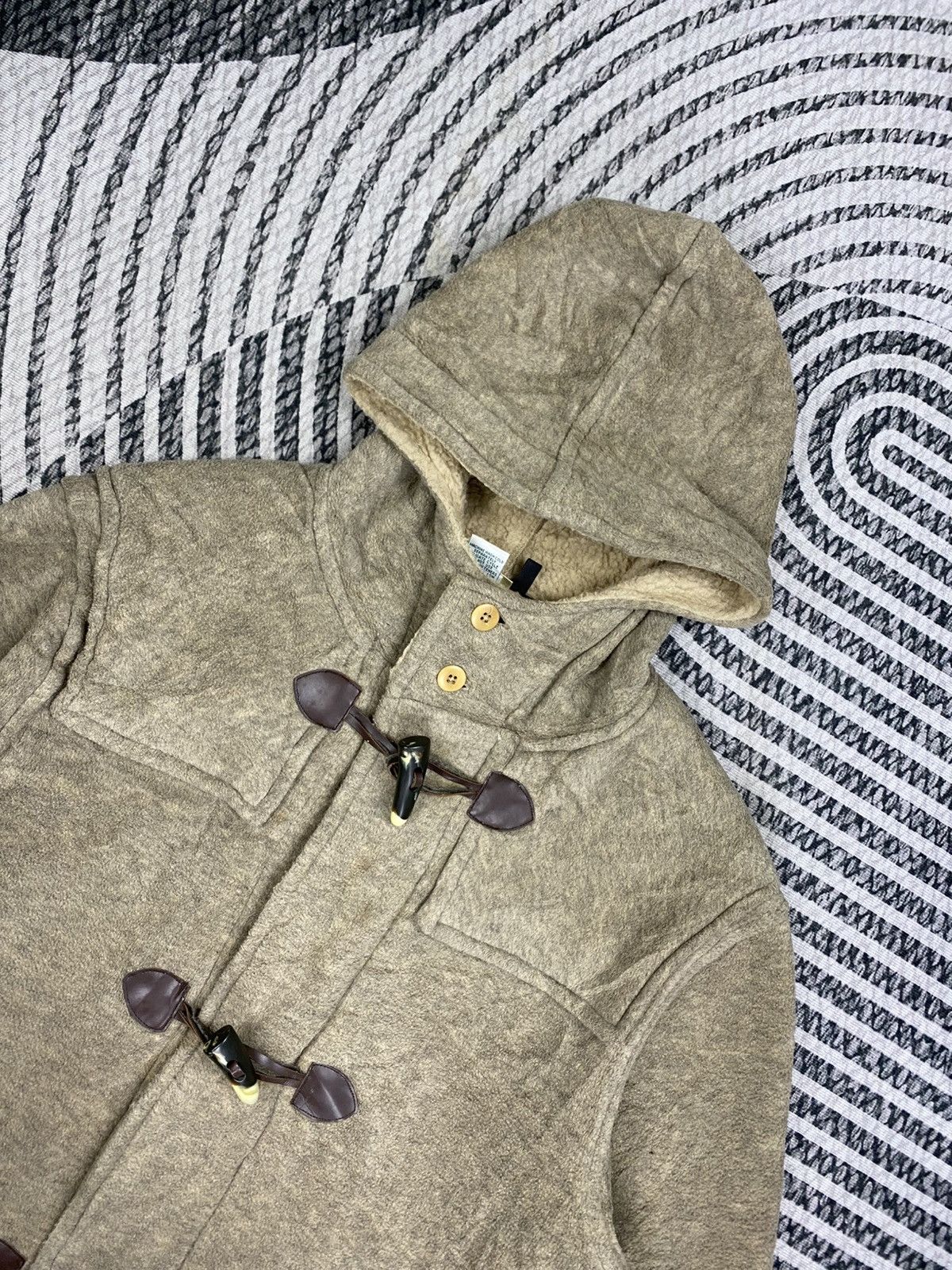L.L. Bean Vtg L.L.Bean Polartex Duffle Wool Long Hooded Jacket Size US L / EU 52-54 / 3 - 8 Thumbnail