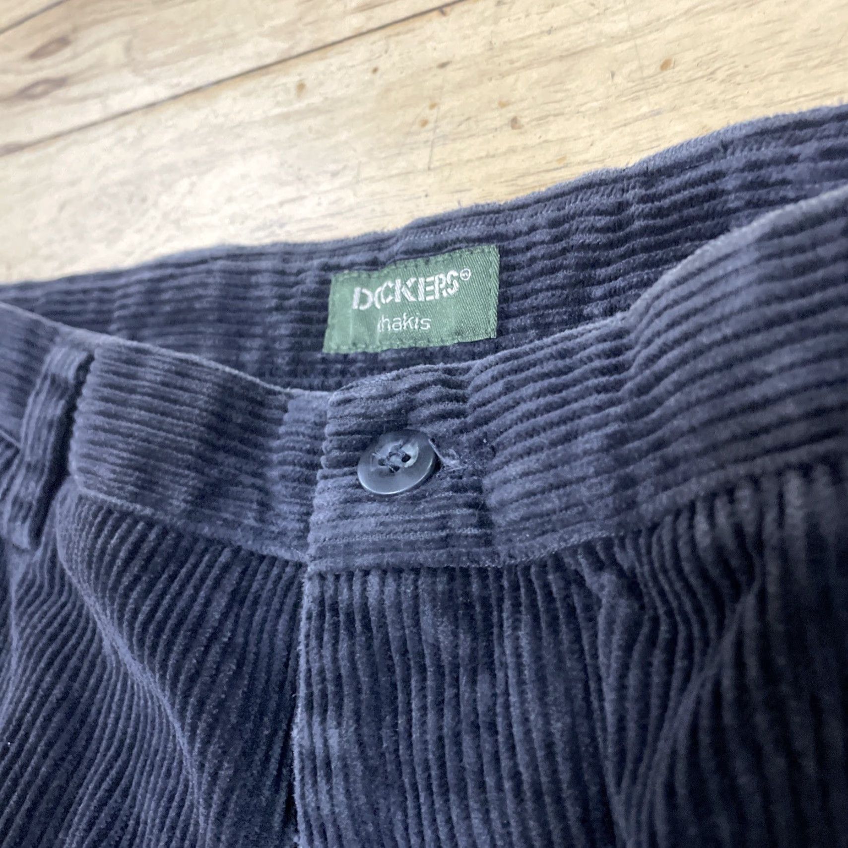 Dockers VINTAGE Dockers Khakis Pants Men 36x32 Corduroy Black 90s Skater Chunky 36 Regular Mens Size US 36 / EU 52 - 5 Thumbnail