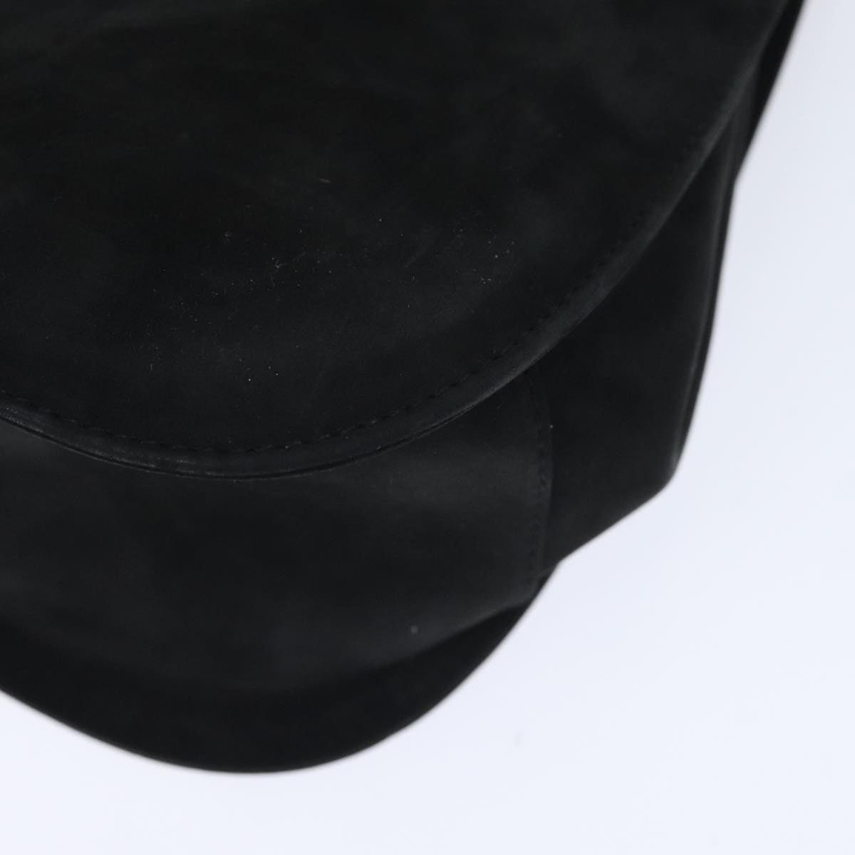 Salvatore Ferragamo Salvatore Ferragamo Gancini Hand Bag Suede Black Gold Size ONE SIZE - 15 Thumbnail