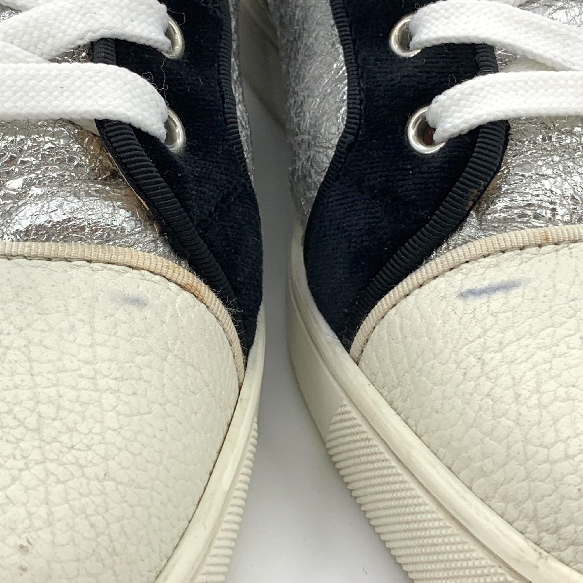 Christian Louboutin Christian Louboutin Color-Block High-Top Sneakers (Size 41) Size US 8 / EU 41 - 6 Thumbnail