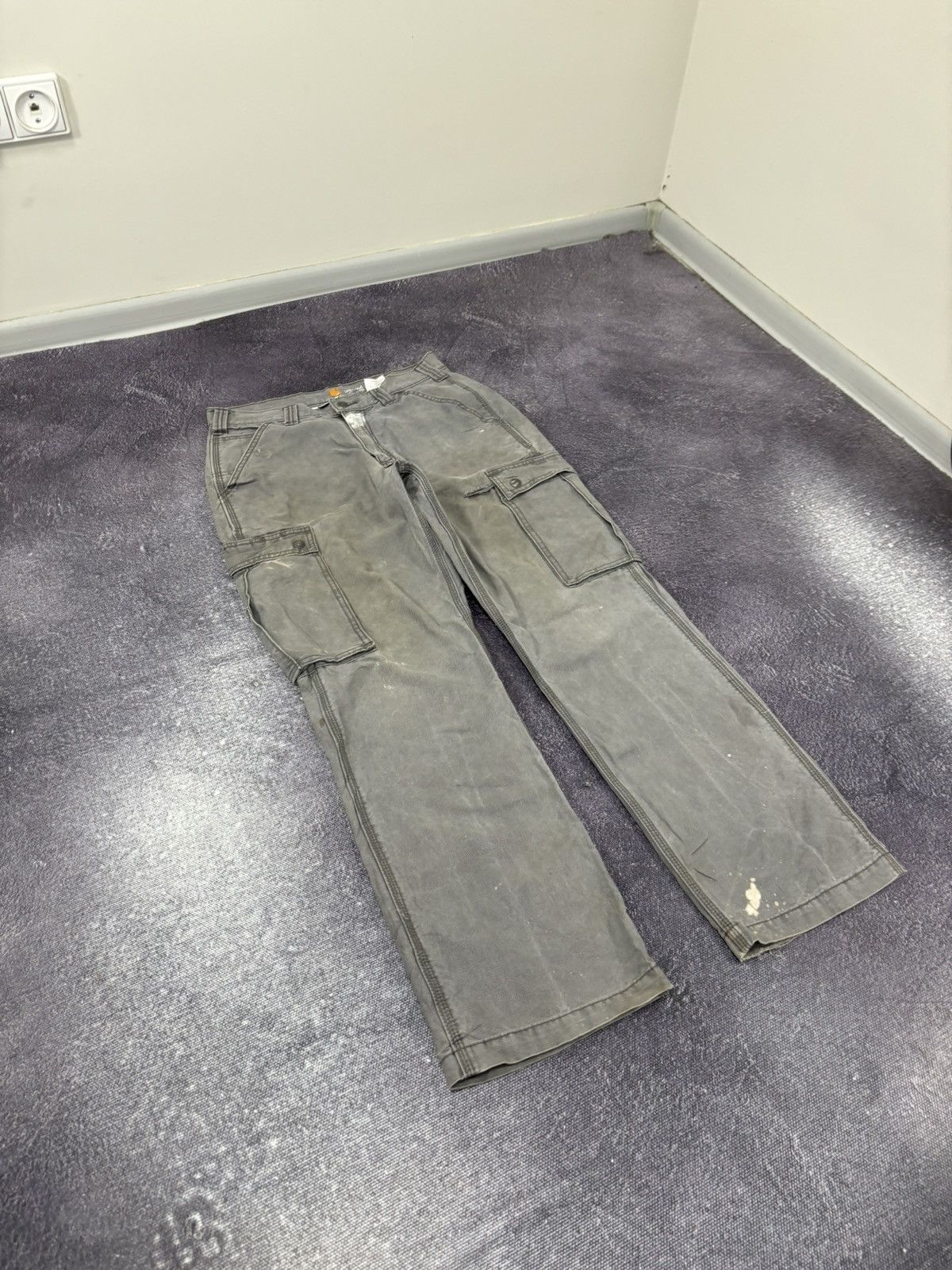 Carhartt Vintage Carhartt Y2K American Hype Relaxed Fit Cargo Pants Size US 31 - 9 Thumbnail