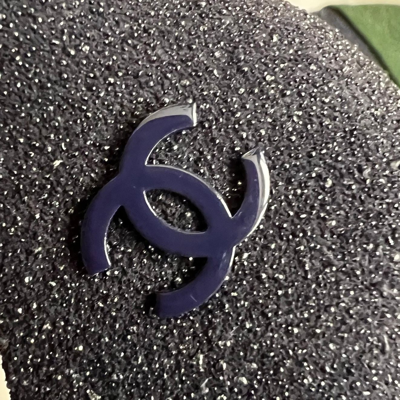 Chanel CHANEL Purple/Green Interlocking CC Logo Pumps, US8.5/IT38.5 Size US 8.5 / IT 38.5 - 13 Thumbnail