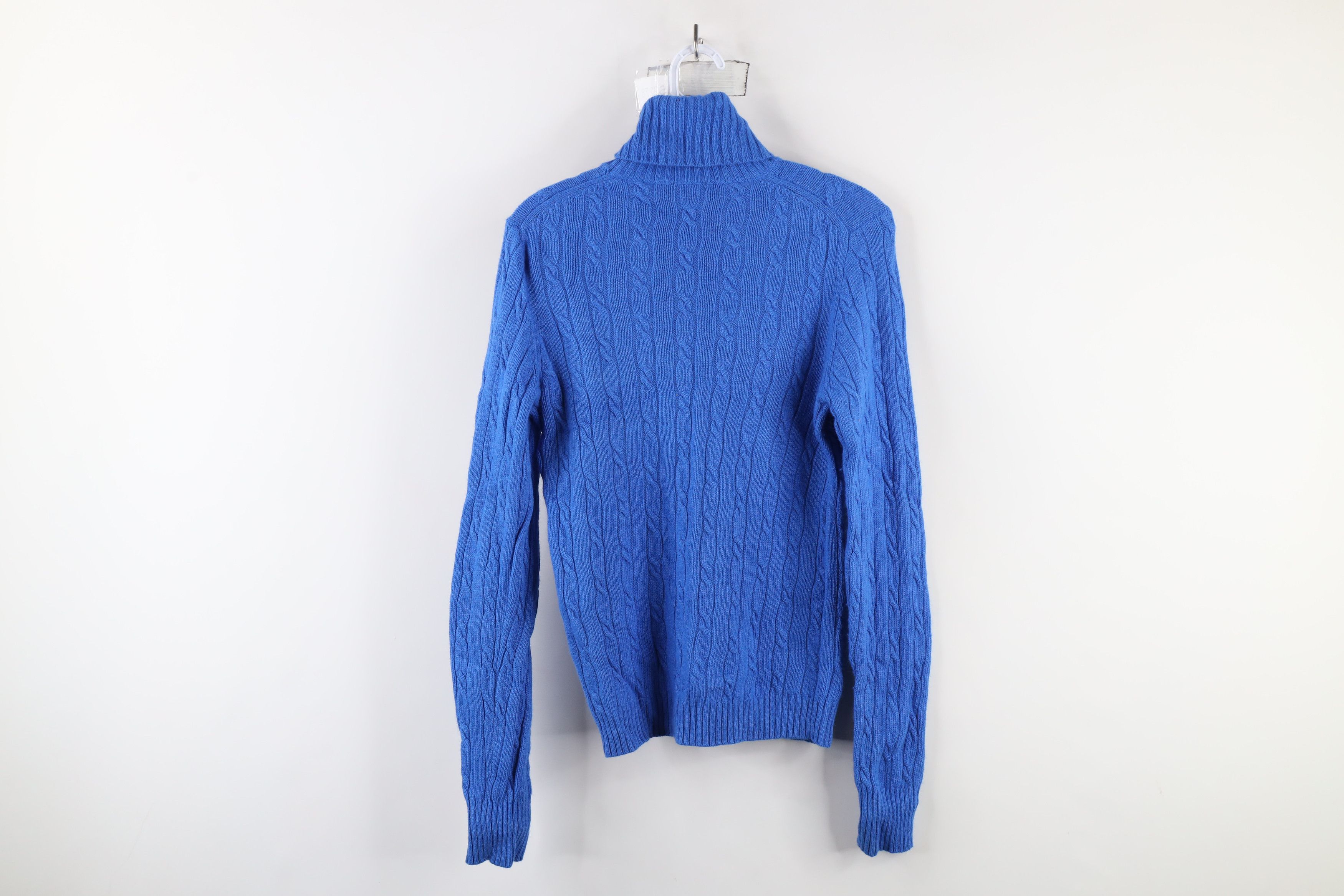 J.Crew × Vintage Vintage 90s J Crew Womens Cable Knit Turtleneck Sweater Size M / US 6-8 / IT 42-44 - 6 Thumbnail