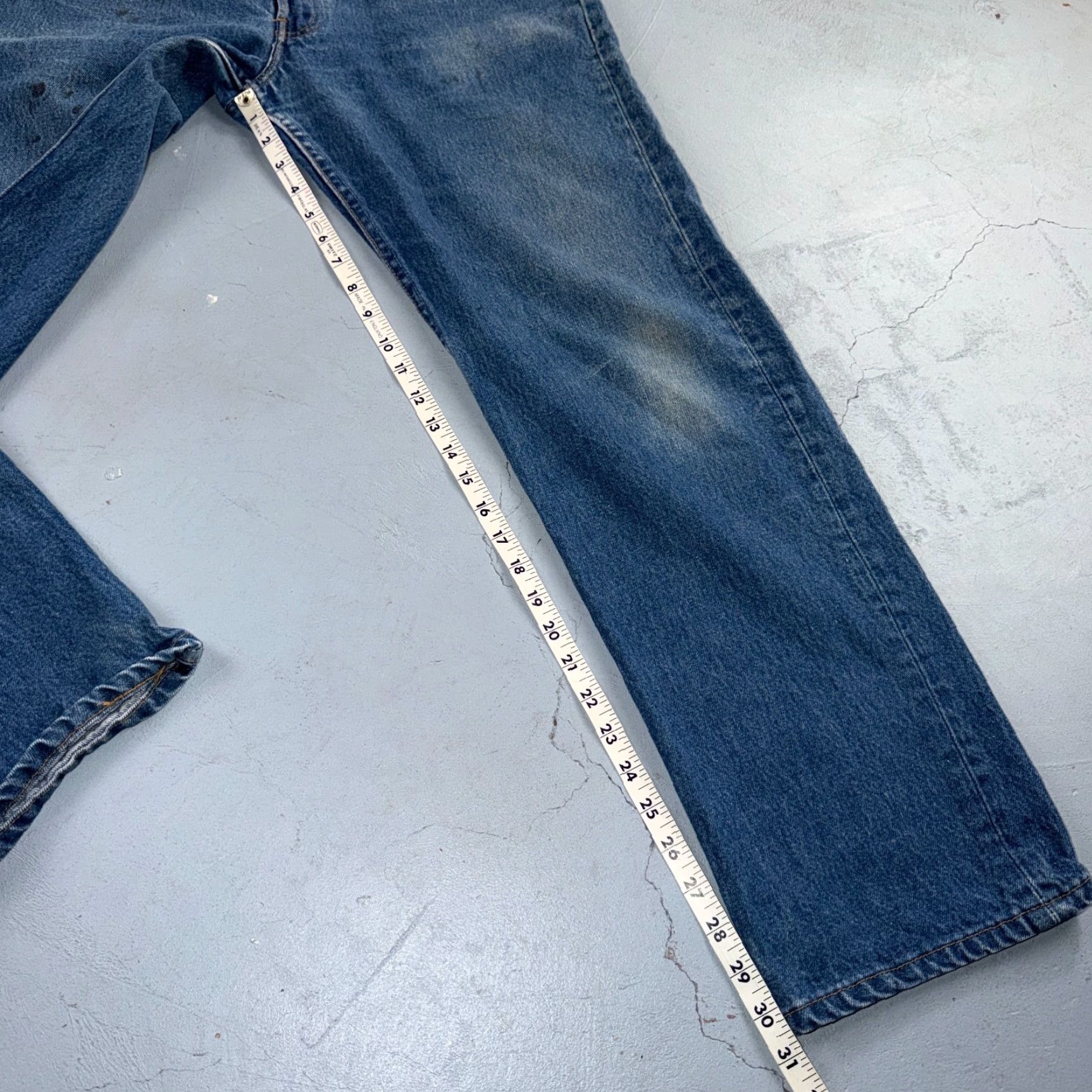 Levi's VINTAGE Levi's 501 Jeans Straight 90s USA Blue 36x34 Regular Men Size US 36 / EU 52 - 6 Thumbnail