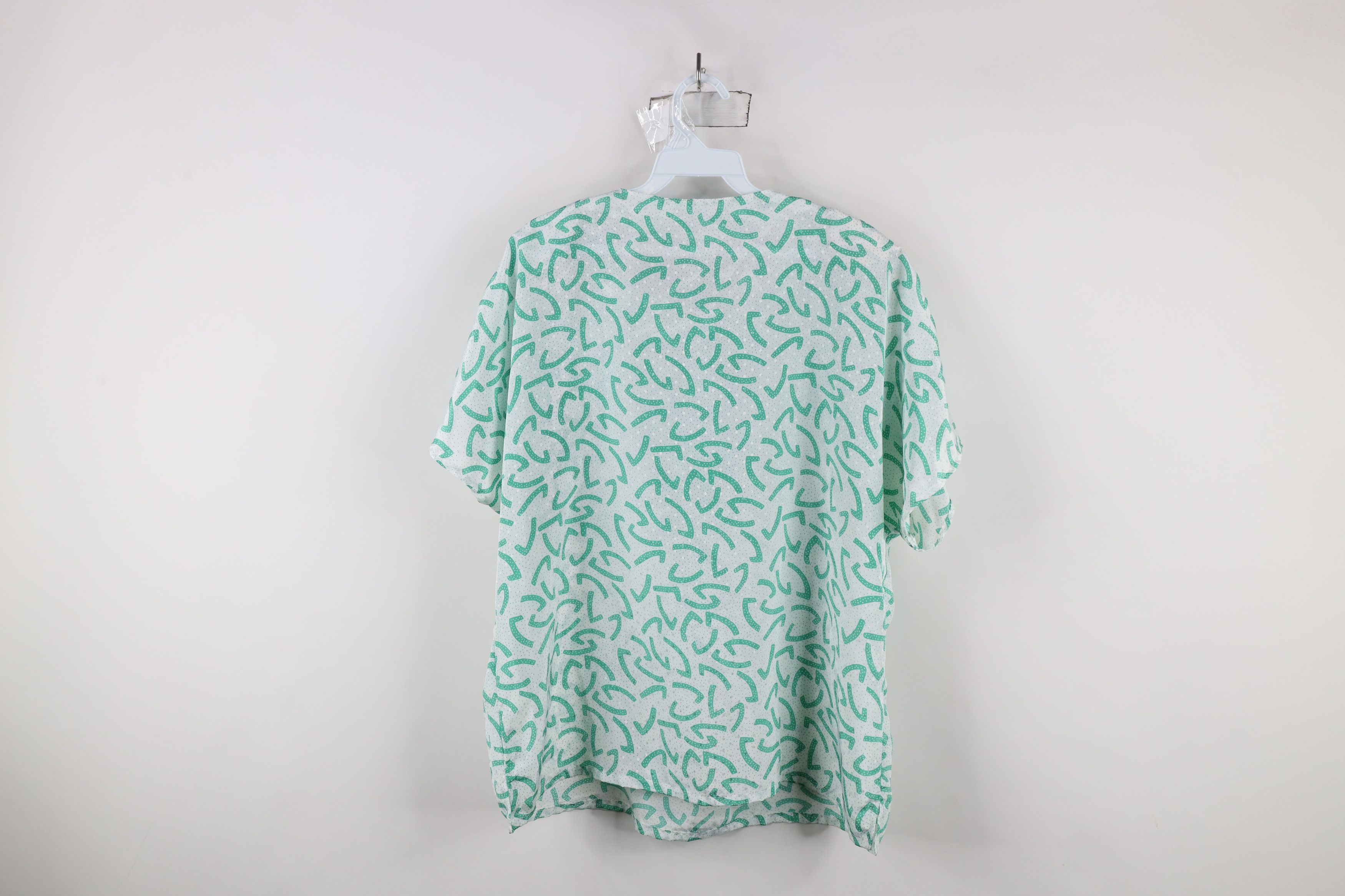 Vintage Vintage 80s Streetwear Dot Dolman Sleeve Henley T-Shirt Size XXL / US 16-18 / IT 52-54 - 8 Thumbnail
