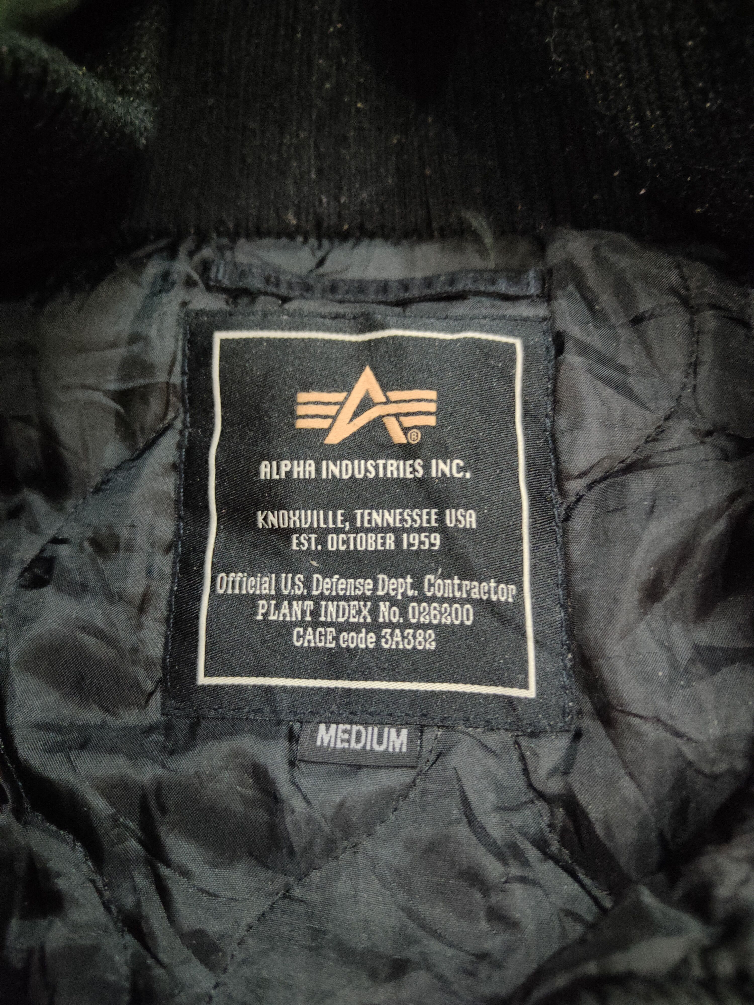 Alpha Industries Alpha Industries Thermolite Black Bomber Jacket Size US M / EU 48-50 / 2 - 5 Thumbnail