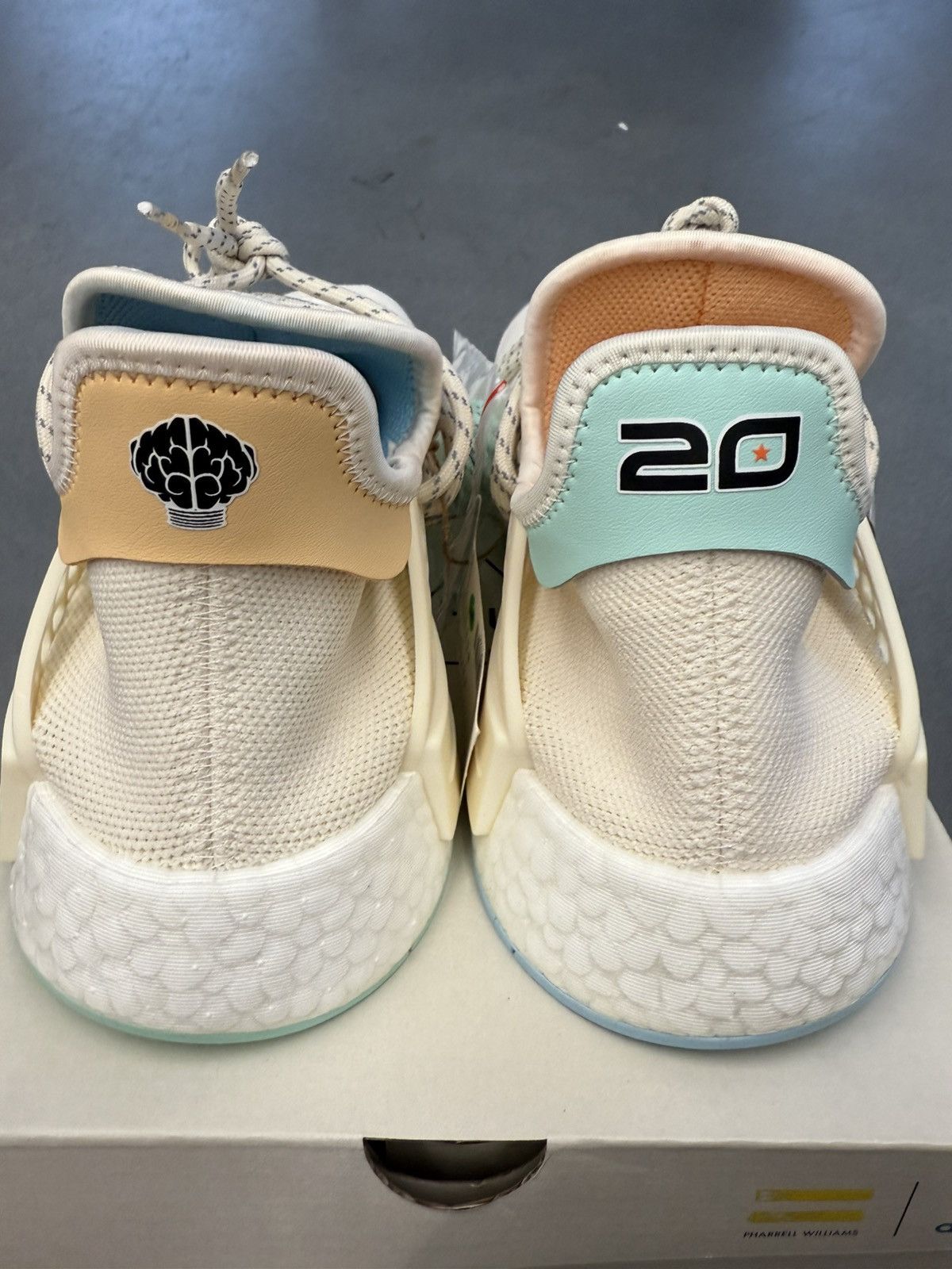 Adidas × Pharrell 2018 Adidas NMD Hu Pharrell Nerd Chalk White 1 of 14 Sample Size US 11 / EU 44 - 6 Thumbnail