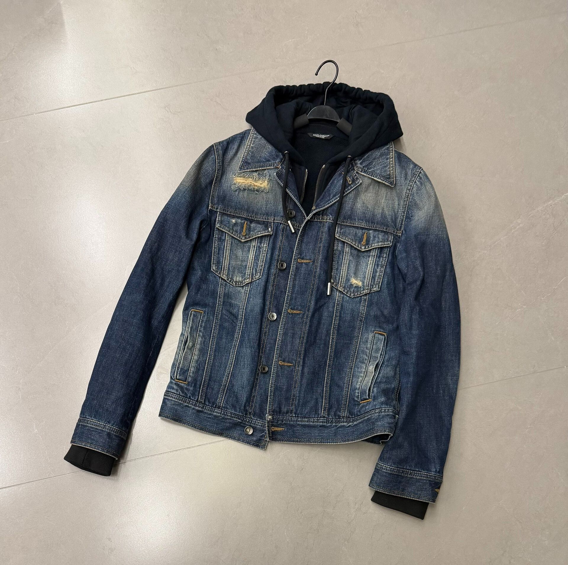 Dolce & Gabbana Dolce & Gabbana Men's Blue Denim Jacket Size US M / EU 48-50 / 2 - 1 Thumbnail