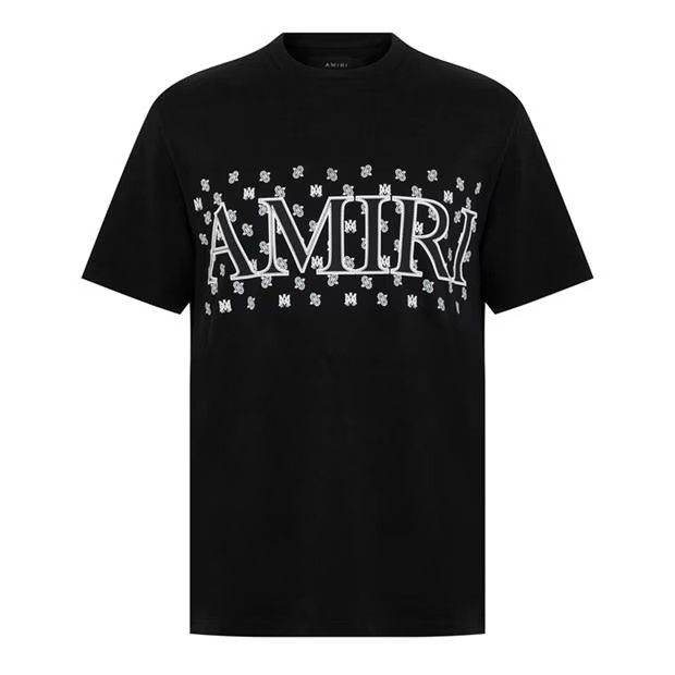 image of Amiri O1G2R1Mq0324 T-Shirt In Black, Men's (Size Small)