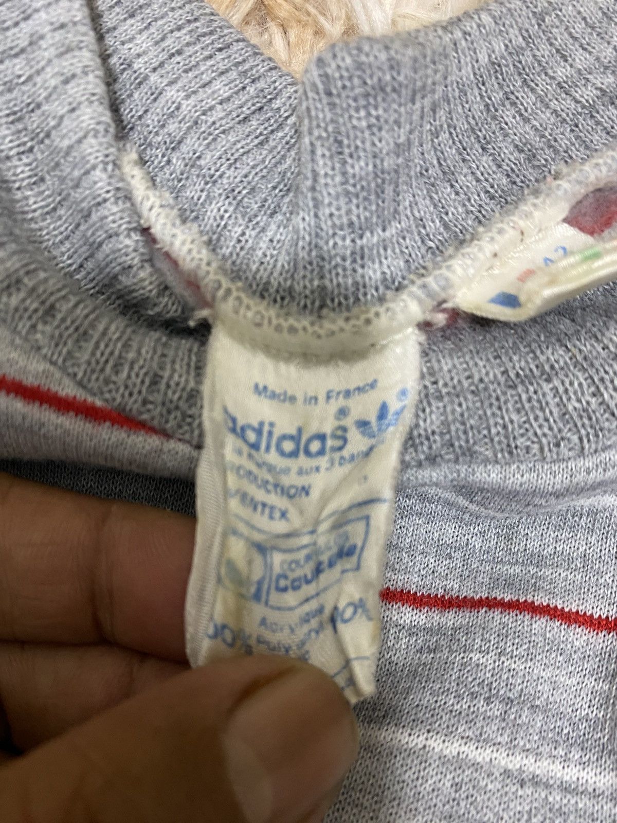 Adidas Adidas Trefoil Vintage Sweatshirt Ventex Made in France 70s Size US M / EU 48-50 / 2 - 3 Thumbnail