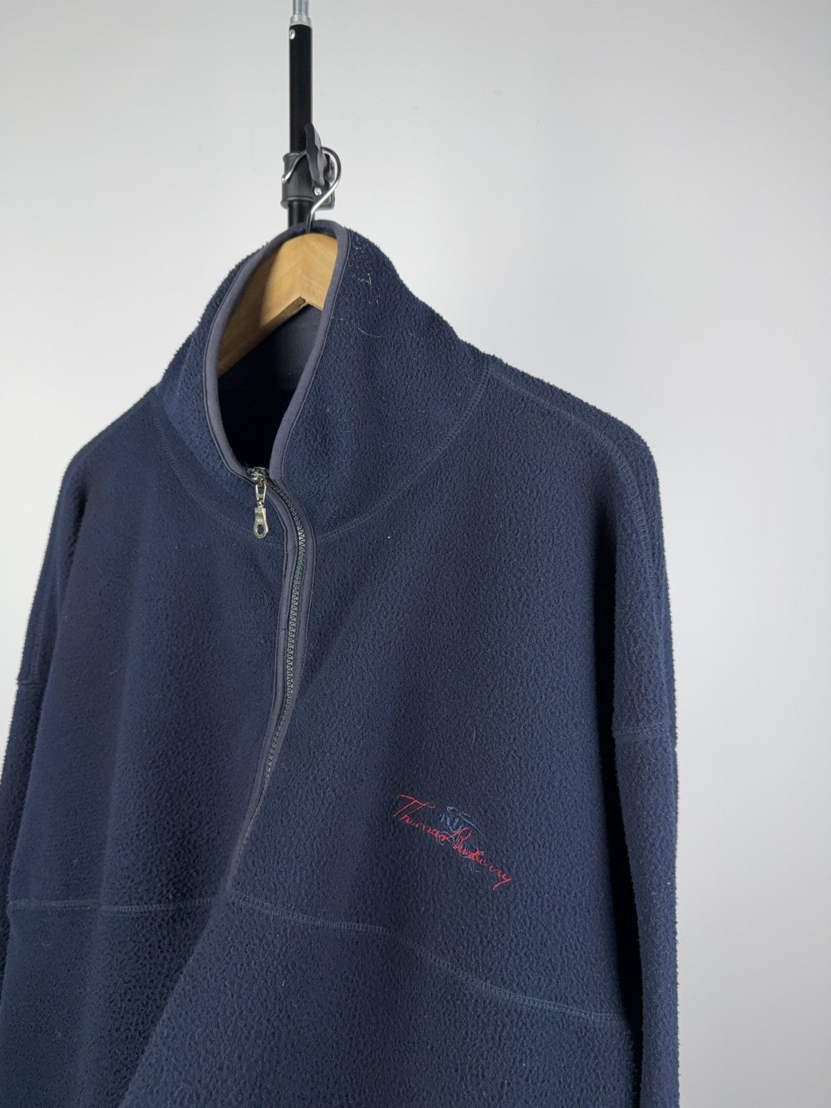 Burberry × Vintage Vintage Thomas Burberry Fleece Pullover 1/2 Zip Size US XXL / EU 58 / 5 - 3 Thumbnail