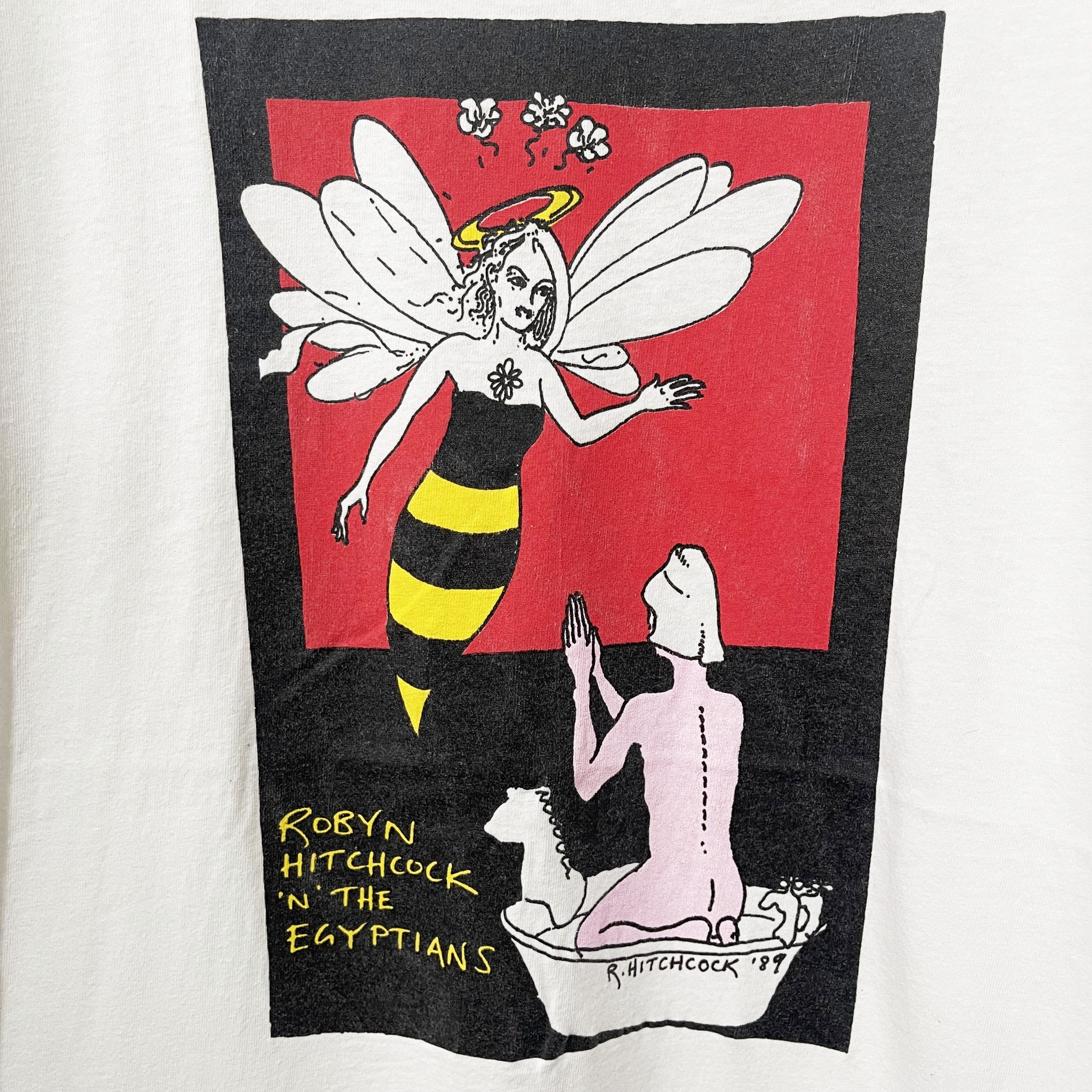 Vintage Vintage 80s Robyn Hitchcock & The Egyptians T-Shirt Size US L / EU 52-54 / 3 - 2 Thumbnail