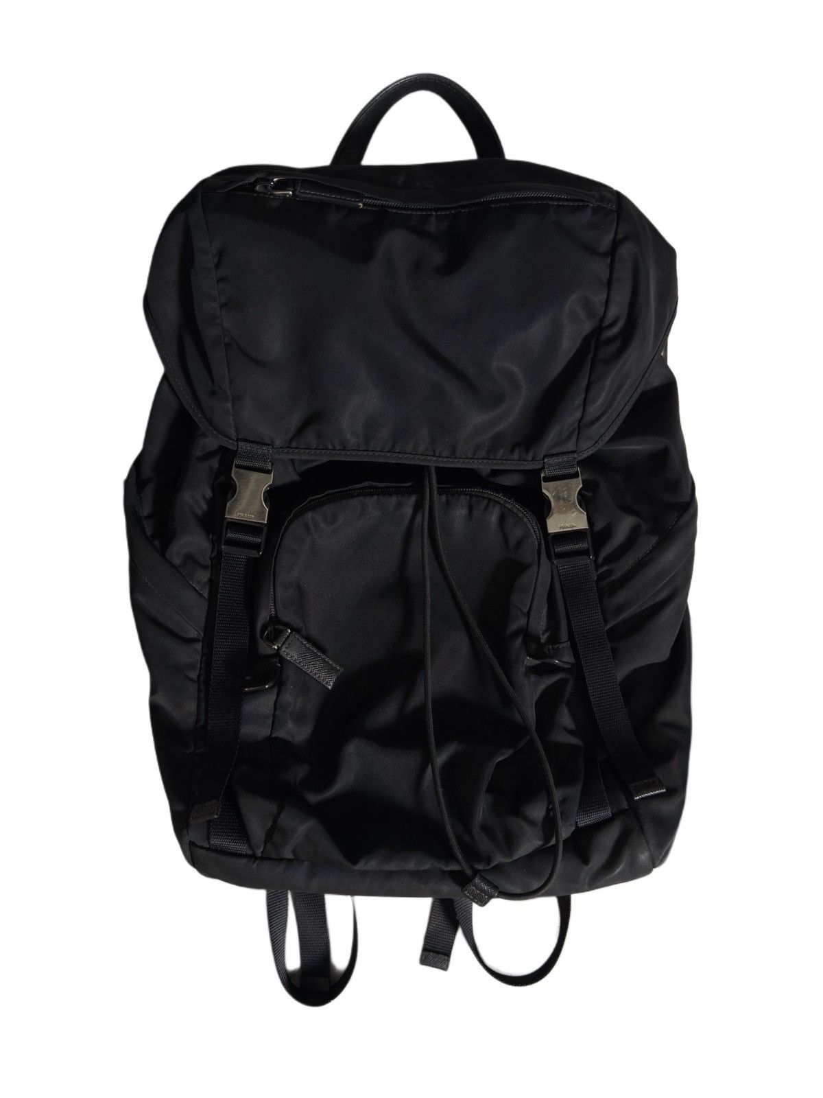 Prada PRADA Tessuto Black Nylon Montana Bouble Buckle Backpack Size ONE SIZE - 1 Thumbnail