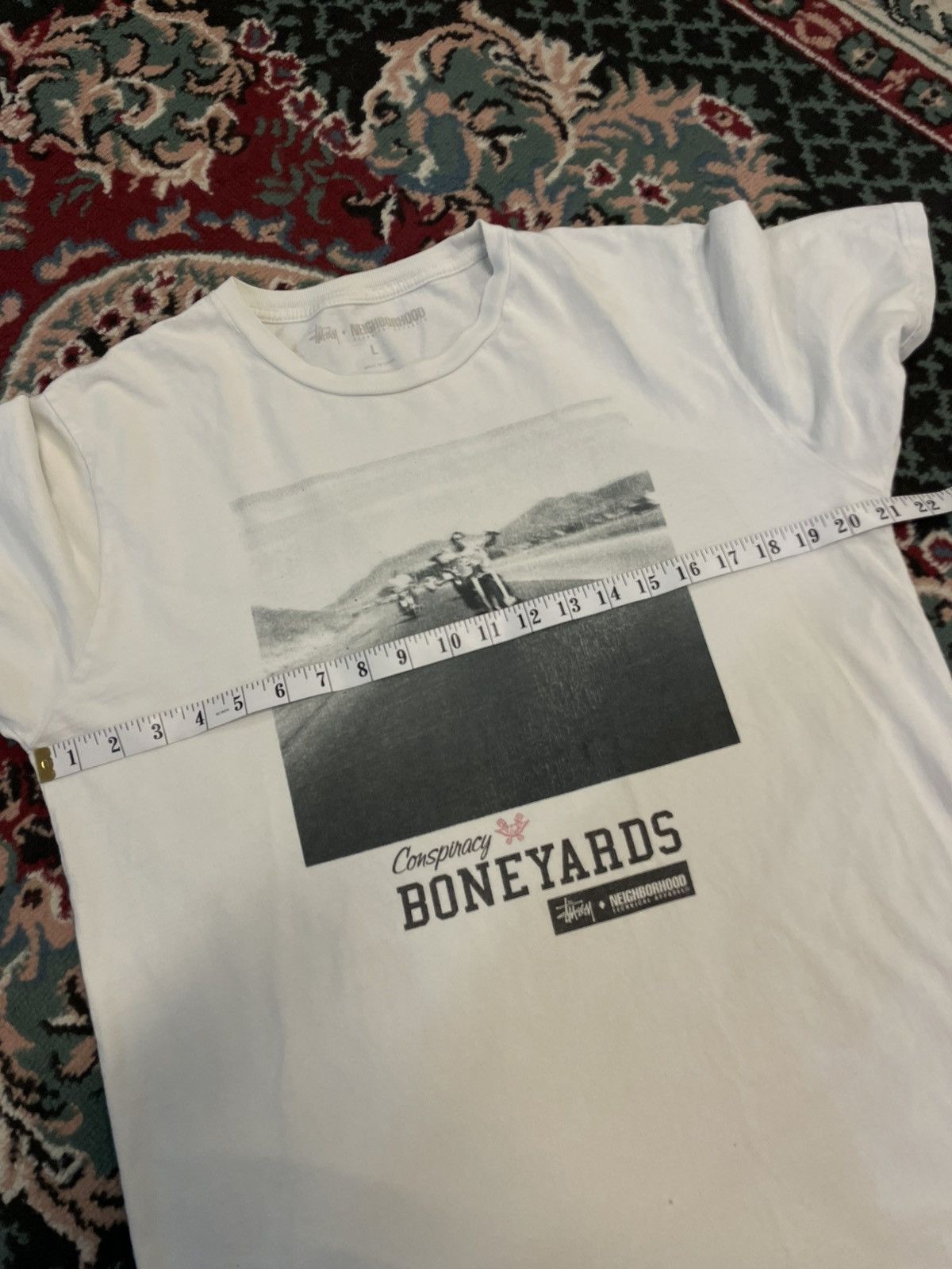 Neighborhood × Stussy Stussy x Neighbourhood Boneyards Tee Size US L / EU 52-54 / 3 - 5 Thumbnail