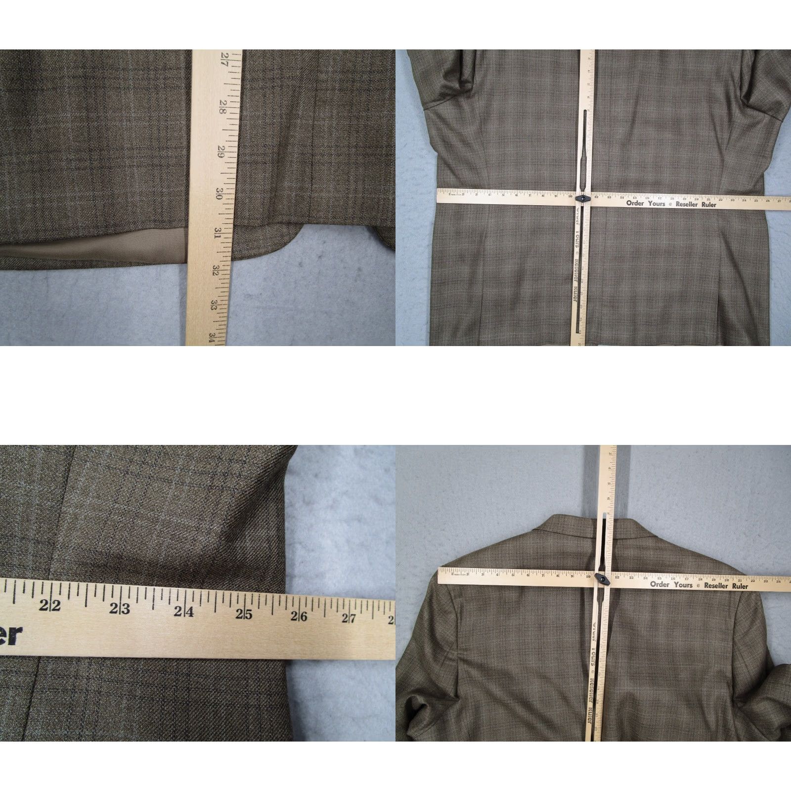 Ralph Lauren Lauren Ralph Lauren Blazer 50 Regular Brown Wool Silk 2 Button Work Jacket Mens Size 50R - 8 Thumbnail