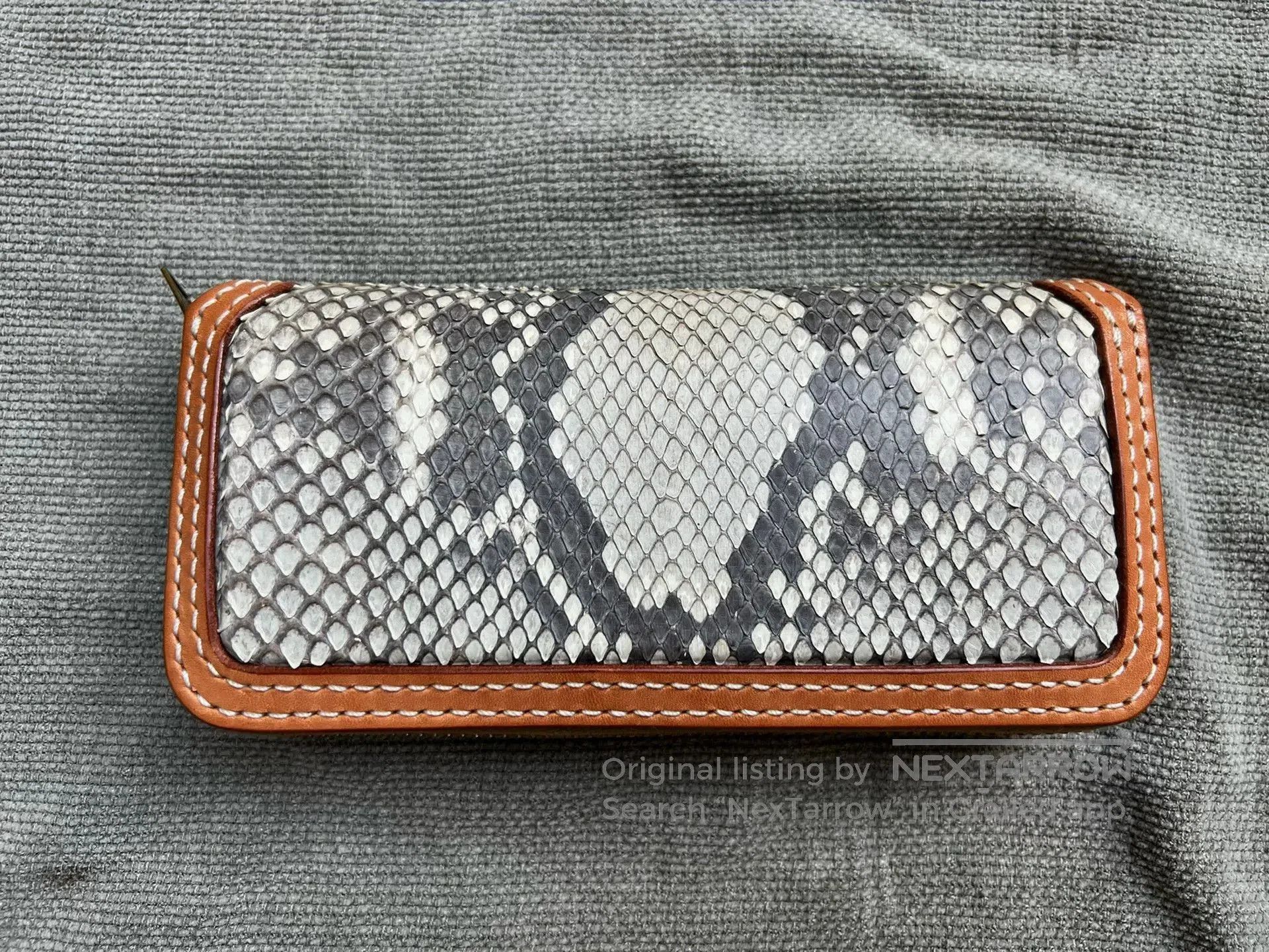 Japanese Brand Tenjinworks Python Zip Wallet Clutch. Size ONE SIZE - 2 Thumbnail