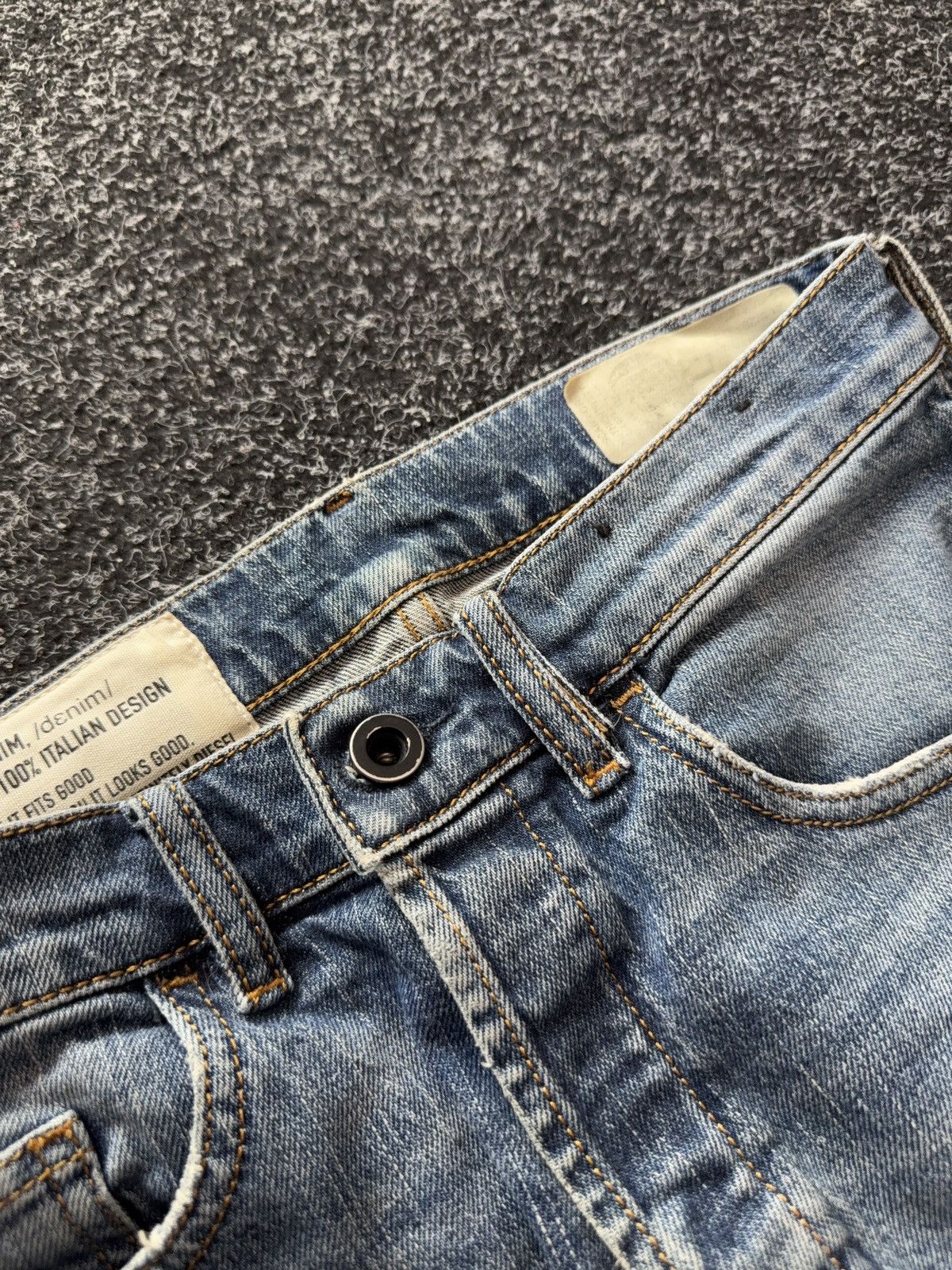 Diesel Diesel D-Fetar Distressed Denim Jeans Light Wash Size US 28 / EU 44 - 13 Thumbnail