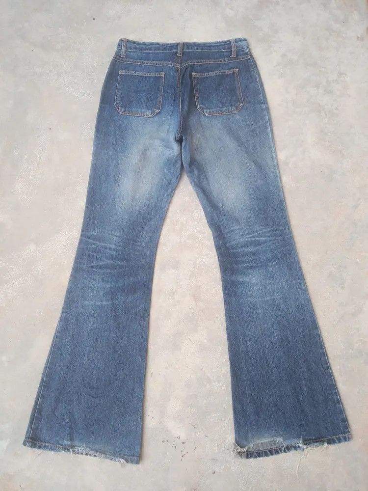 Japanese Brand Vintage Jouer Aux Echecs Hysteric Glamour Style Flared Jeans Size US 28 / EU 44 - 2 Thumbnail
