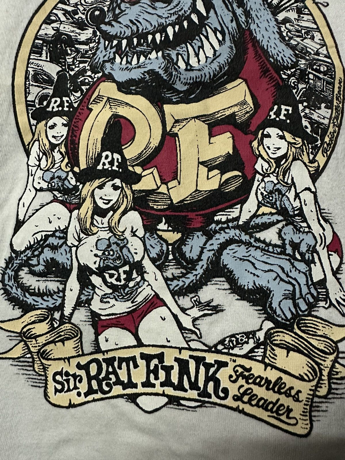 Girl Skateboards Vintage Rat Fink X Rockin Jelly Bean Nekad Girl Tee Size US L / EU 52-54 / 3 - 4 Thumbnail