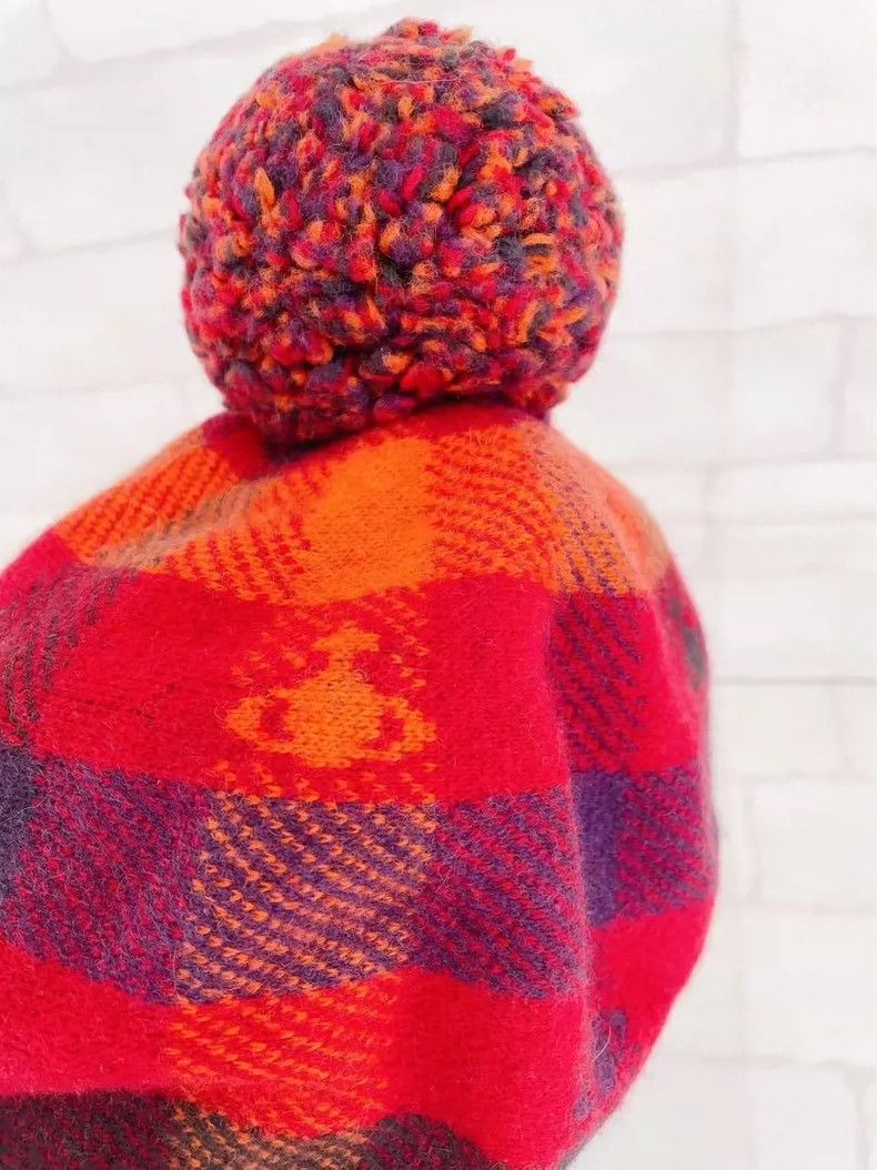 Vivienne Westwood Vivienne Westwood Striped Saturn woolen cap Size ONE SIZE - 2 Thumbnail