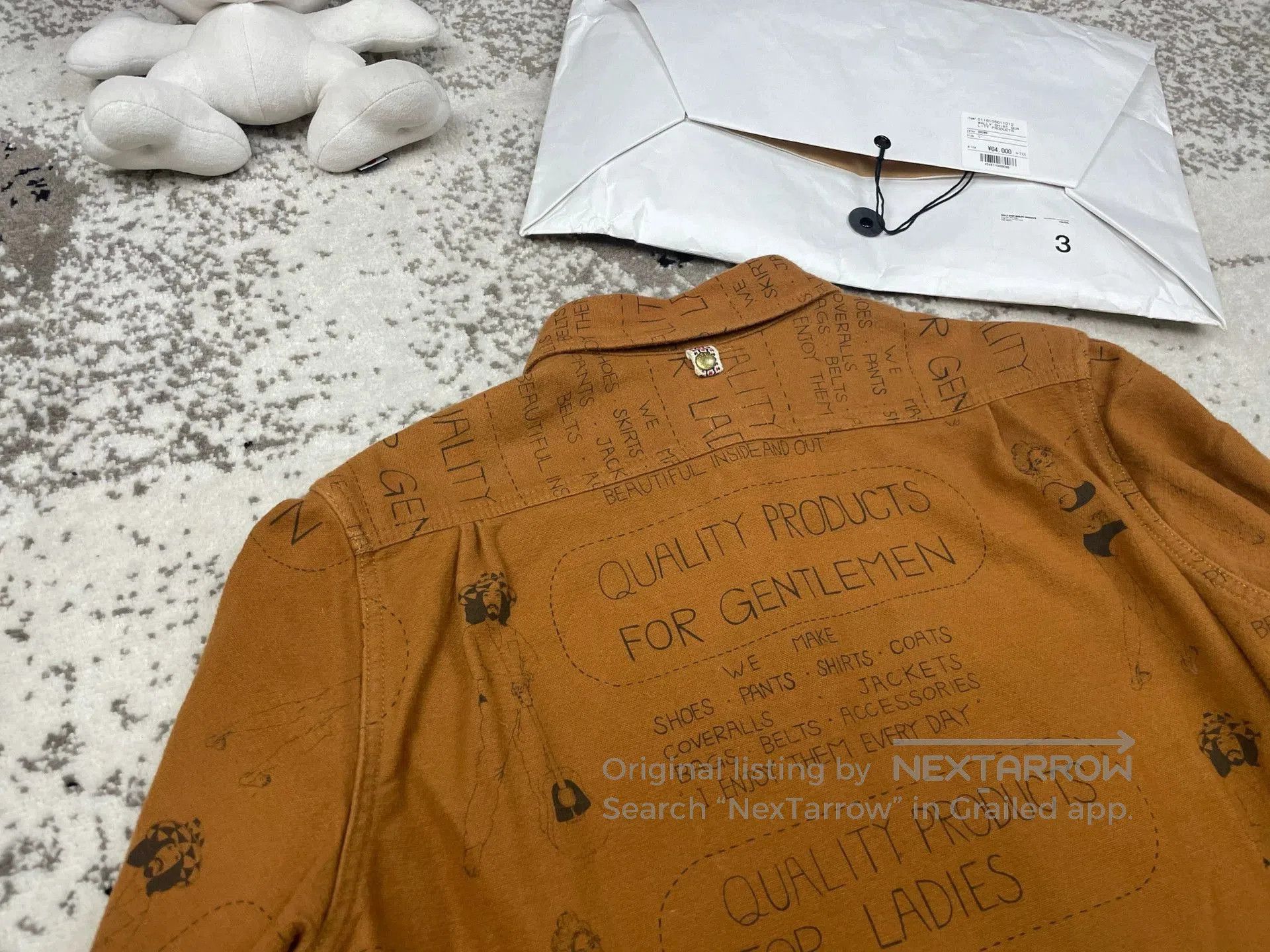 Visvim Brown Printed Long Sleeve Button-Up Shirt. Size US L / EU 52-54 / 3 - 5 Thumbnail