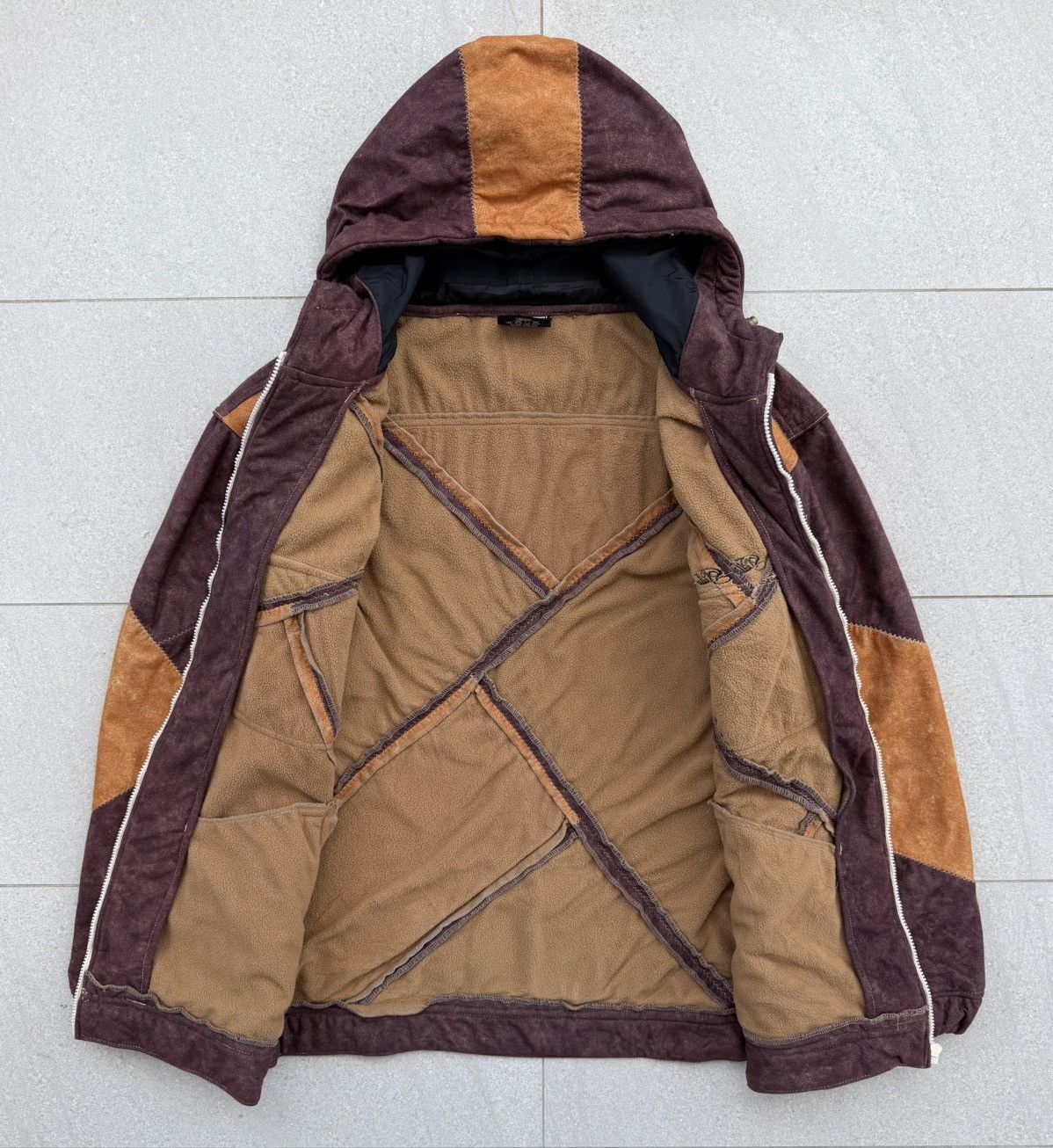 Pelle Pelle VTG Pelle Pelle Patchwork With A Y2K Baggy Fit/Cargo Pockets Size US XXL / EU 58 / 5 - 4 Thumbnail