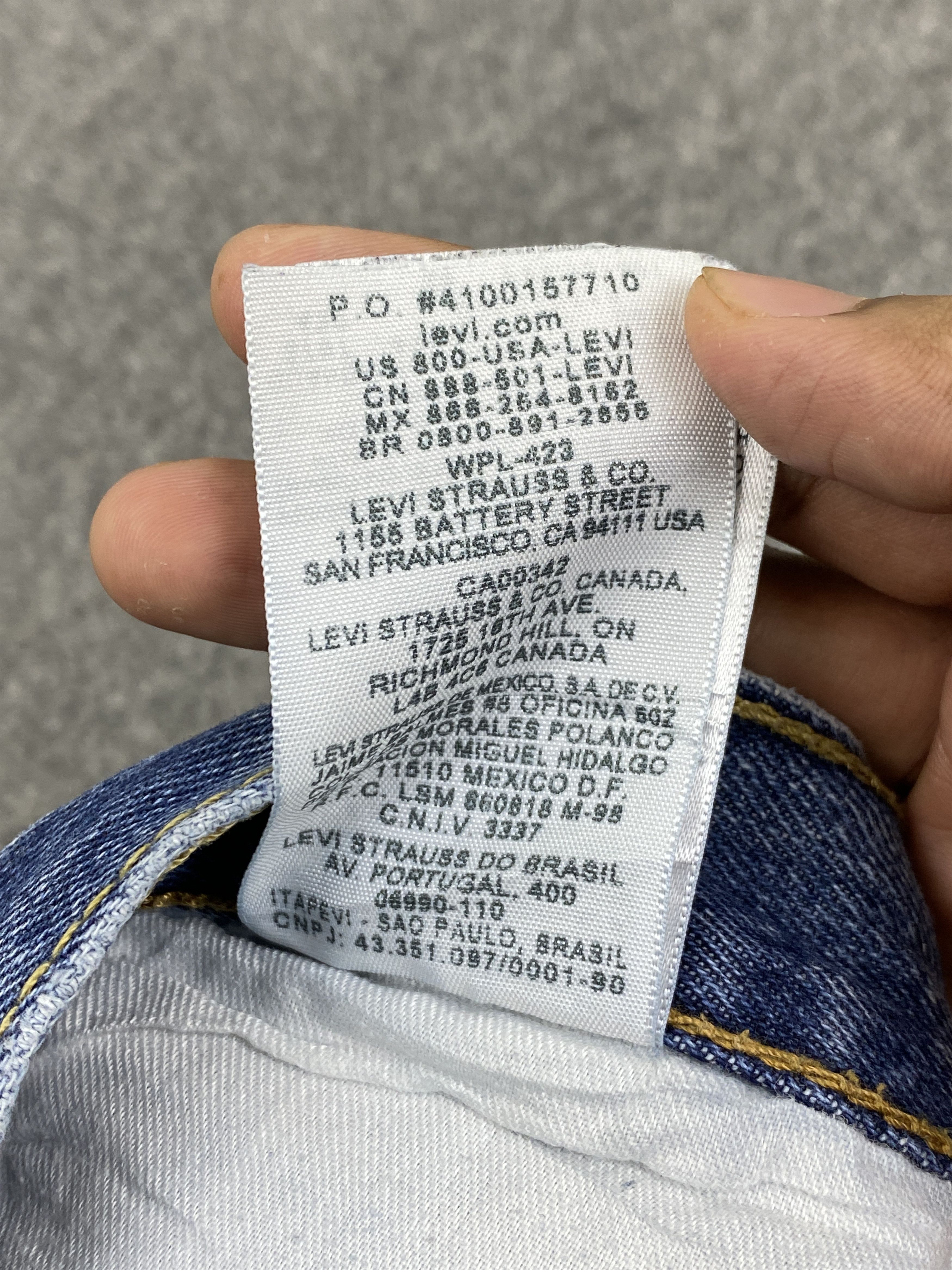 Levi's × Vintage Vintage Levis 501 Blue Denim Jeans DP2812 Size US 35 - 9 Thumbnail