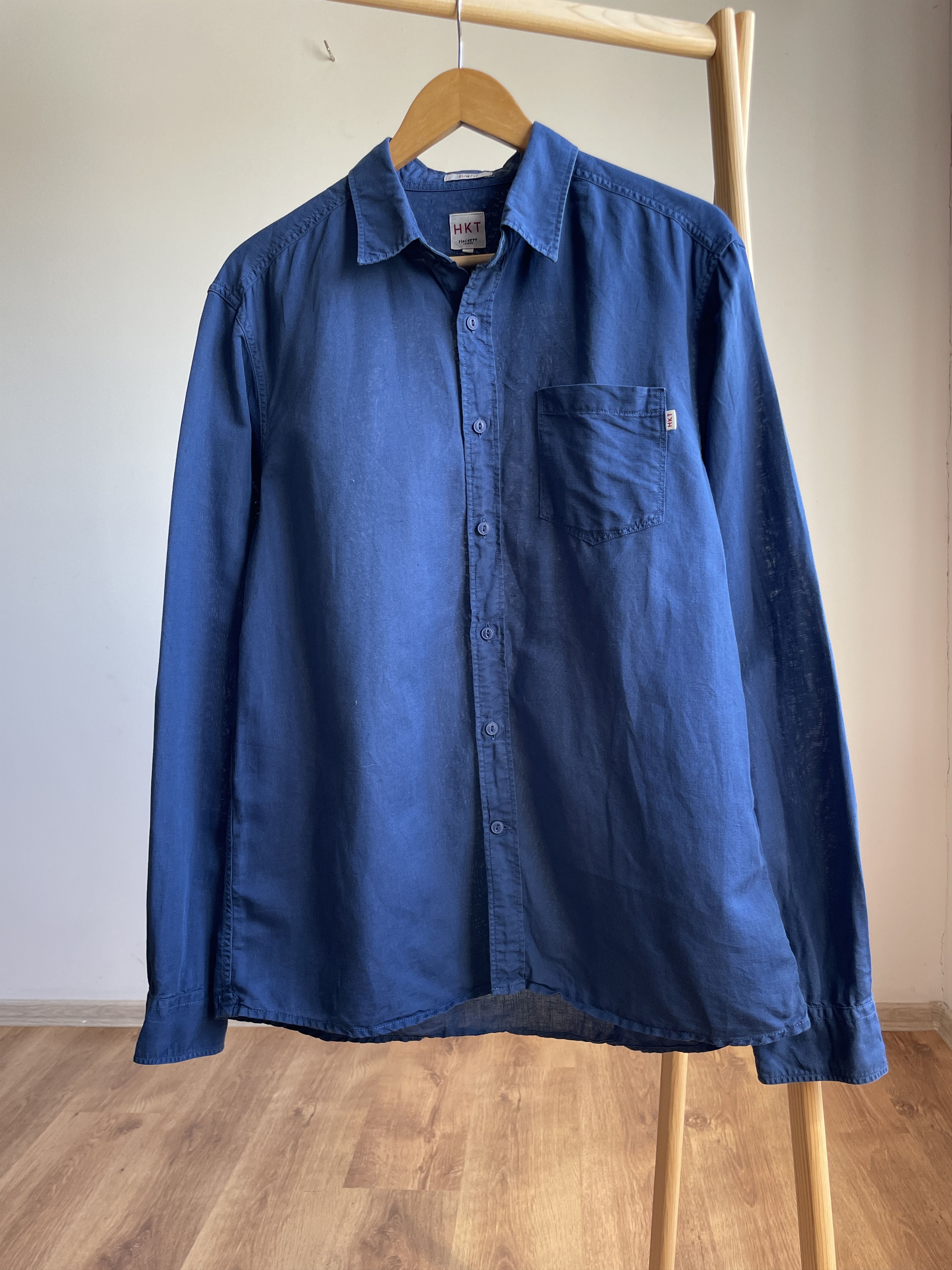 Hackett Hackett HKT Linen Slim Fit Shirt Size L Size US L / EU 52-54 / 3 - 1 Thumbnail